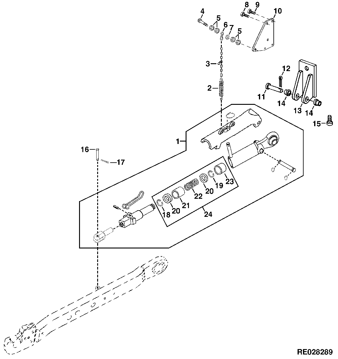 LEFT-HAND STABILIZER BAR (EUROPEAN VERSION)