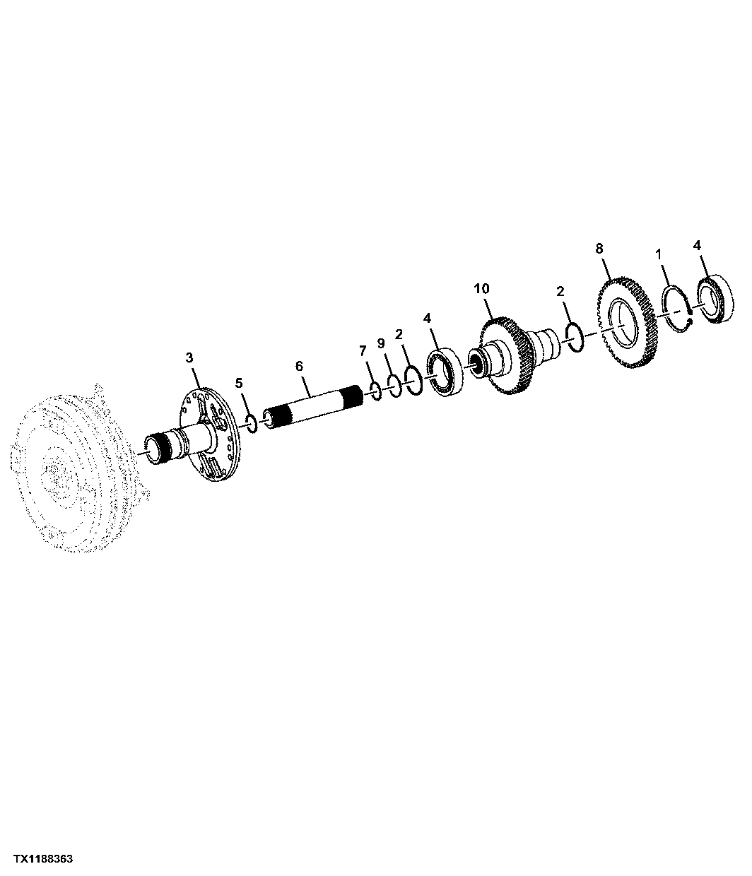 Transmission Input Shaft 5-Speed Transmission