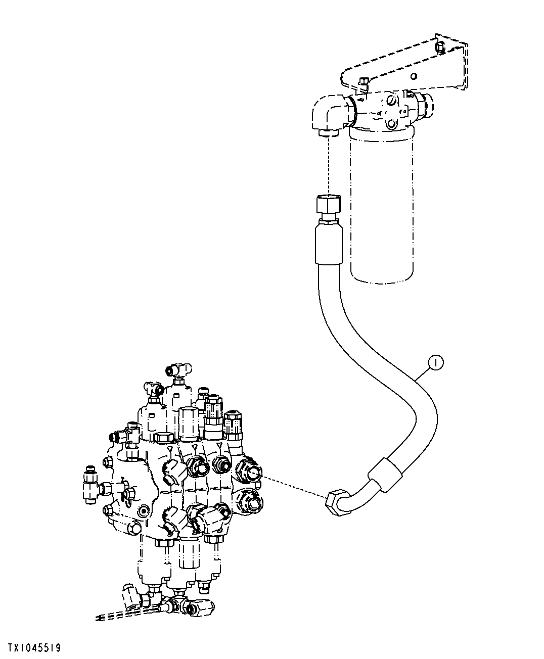 Hydraulic Control Valve To Filter Plumbing