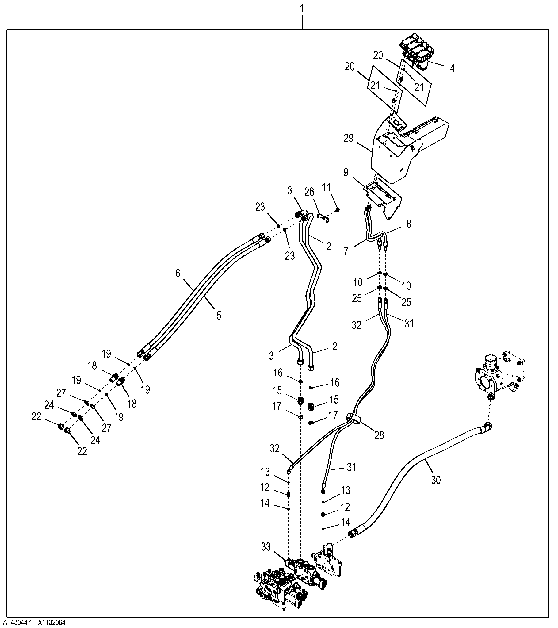 3-Lever to 4-Lever Pilot Controller Conversion Kit (Z-Bar)
