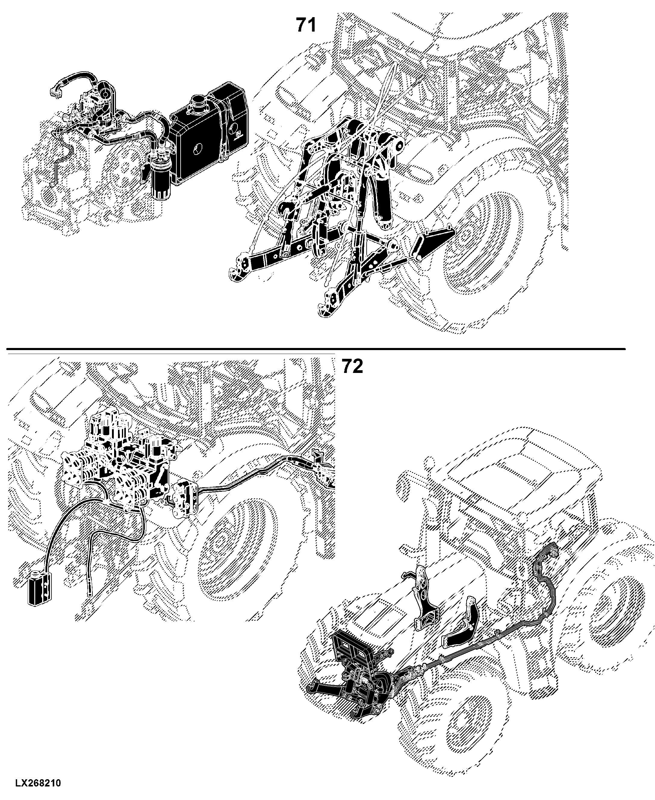 6150R Tractor (Europe Edition, Engine SN: 6068RXXXXXX)(Interim Tier 4)