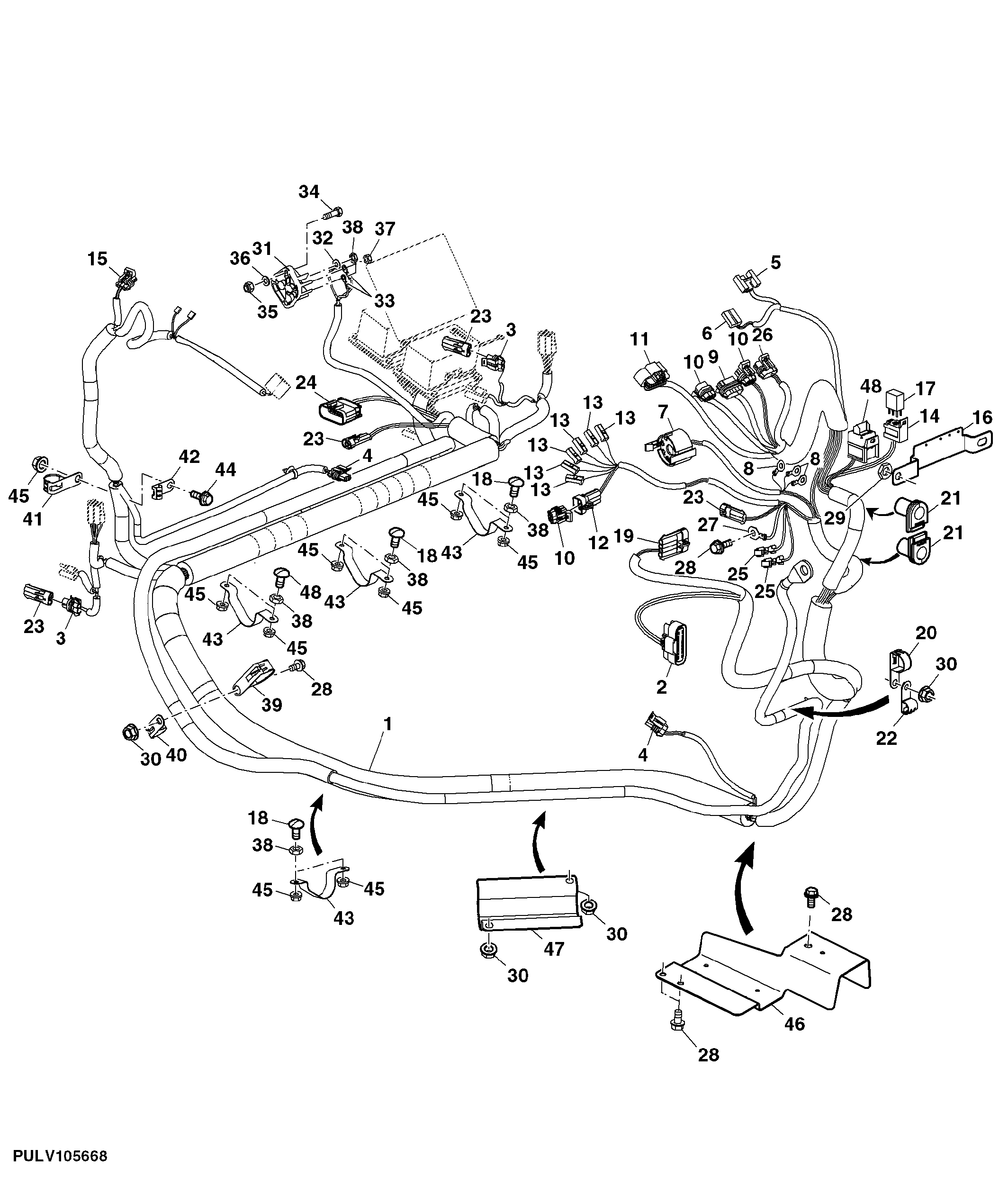 PLATFORM WIRING HARNESS, SYNCSHUTTLE PTM, (TSS)