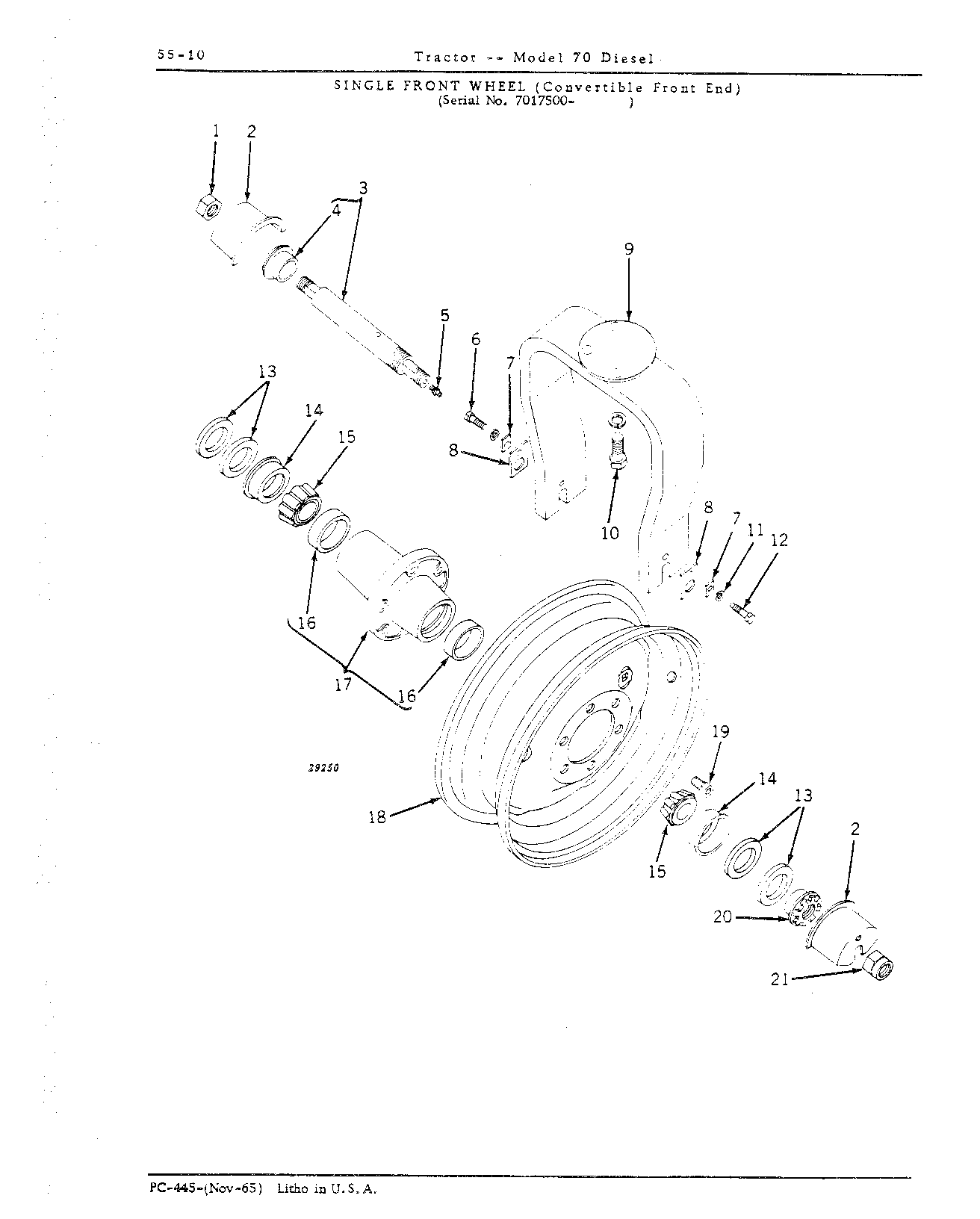 Section 55 - Steering Mechanism, Front End Equipment, and Rear Wheels (Continued)