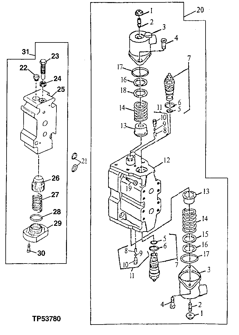 Main Hydraulic Control Valve (546277 - 556935)