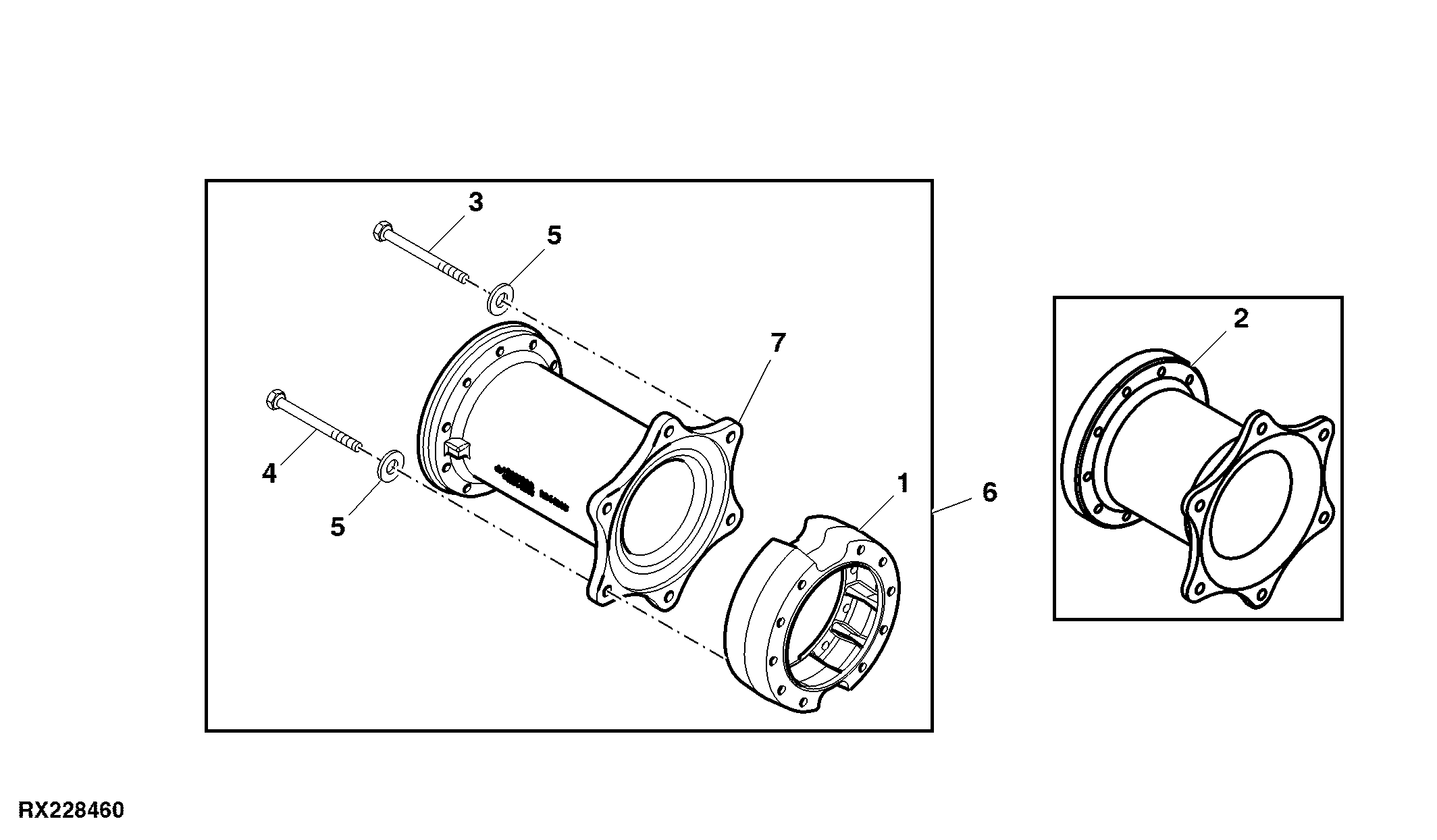 Attachment, Front Wheel Extension, MFWD, Dual
