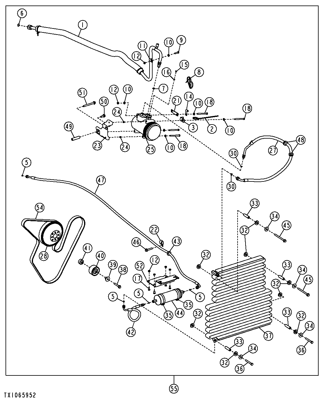 Air Conditioning Kit (Engine 4045HT054, 4045HL287, 4045HL288)