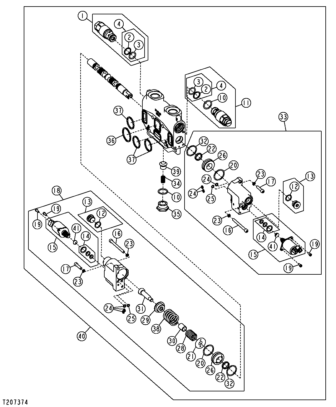Tong Section Valve (Pilot) (Single and Dual Function) (Grapple Skidders)