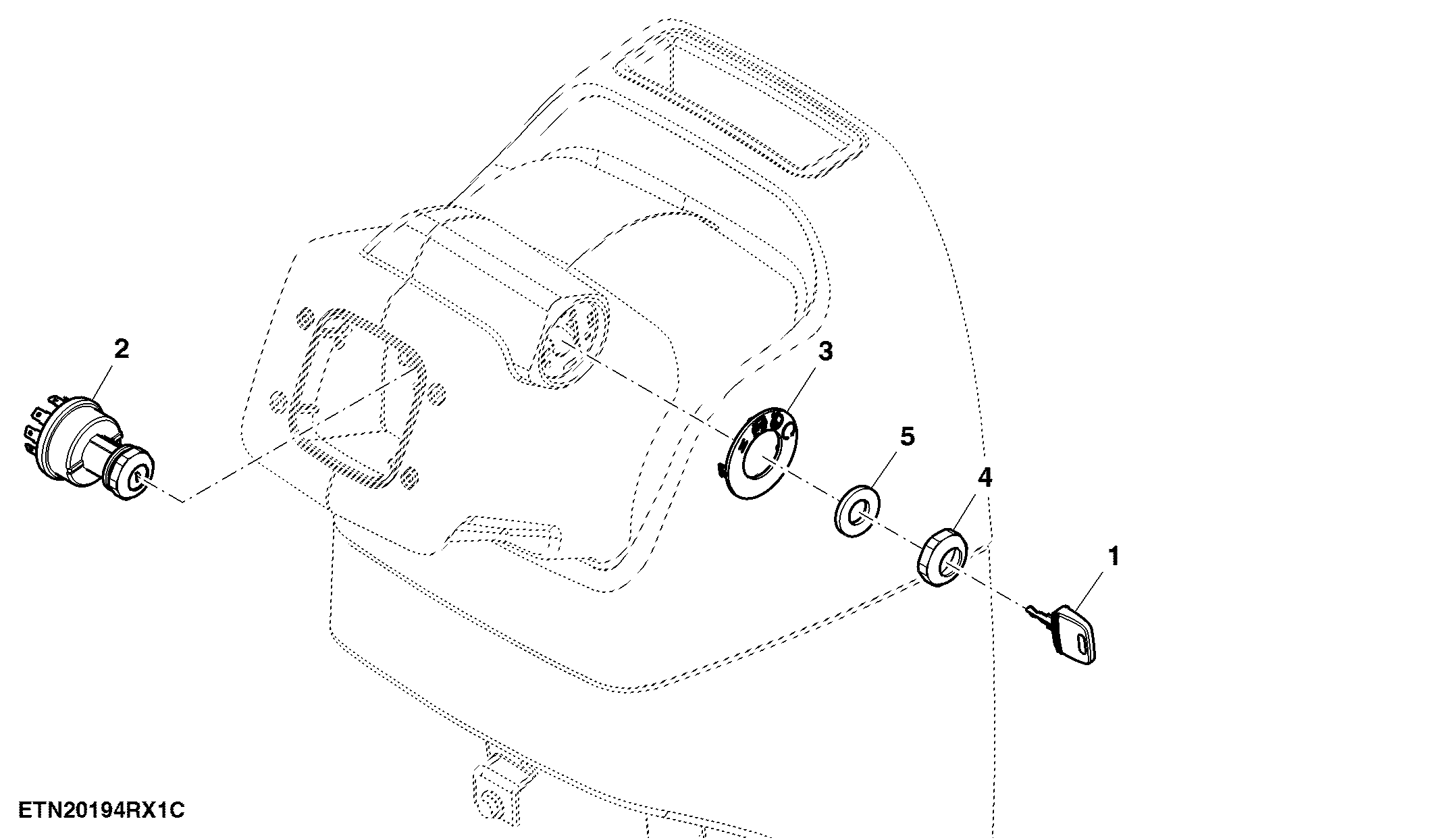 Switch, W/O Immobilizer Key, W/ Backup Pump