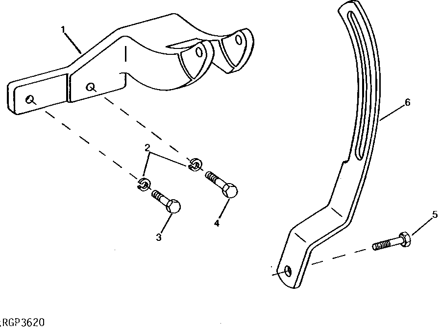 ALTERNATOR MOUNTING BRACKET AND ADJUSTING STRAP