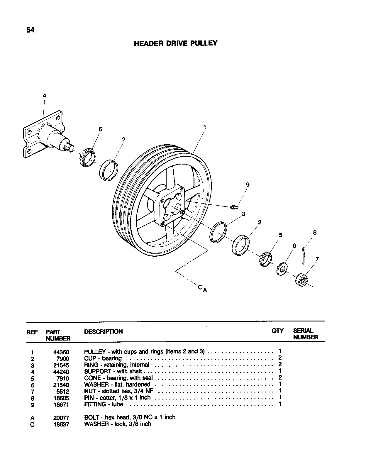 Header Drive Pulley