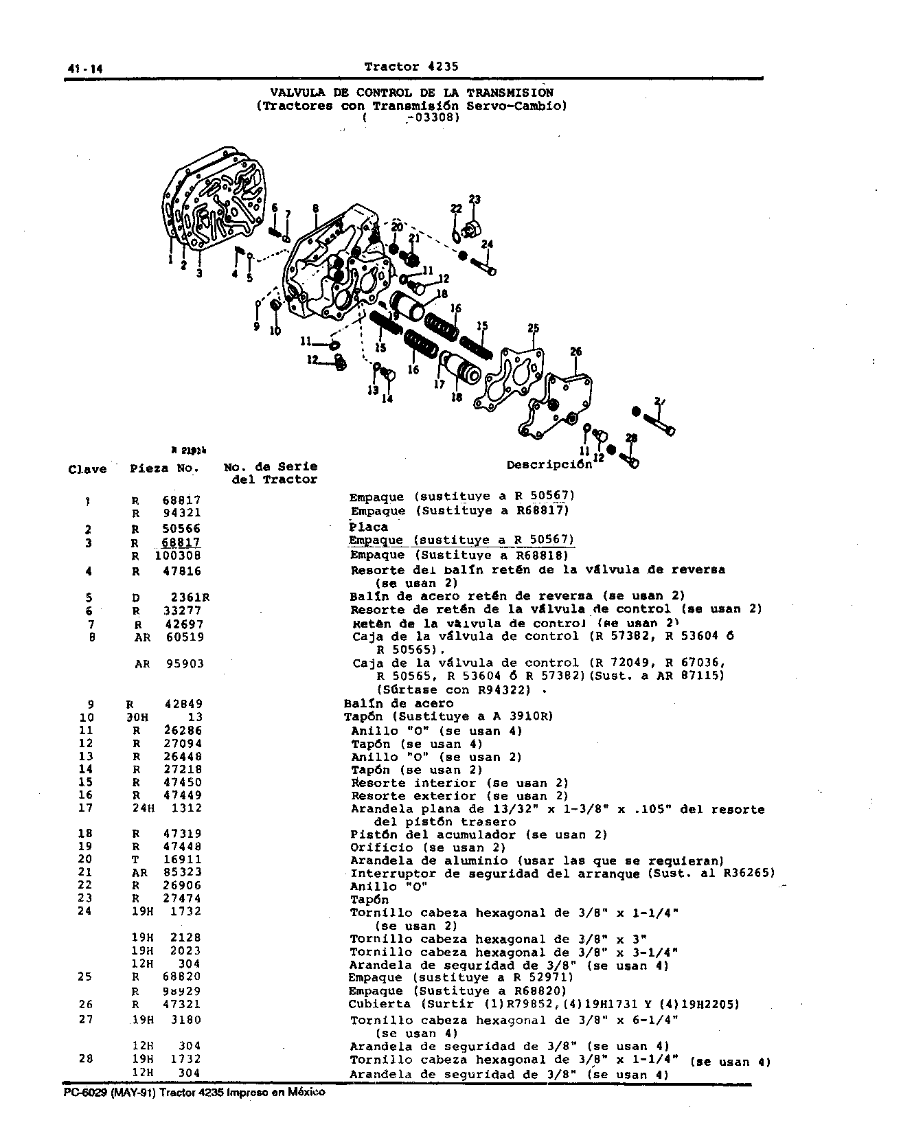 Palanca de Control de Cambios de la Transmision (TSC)