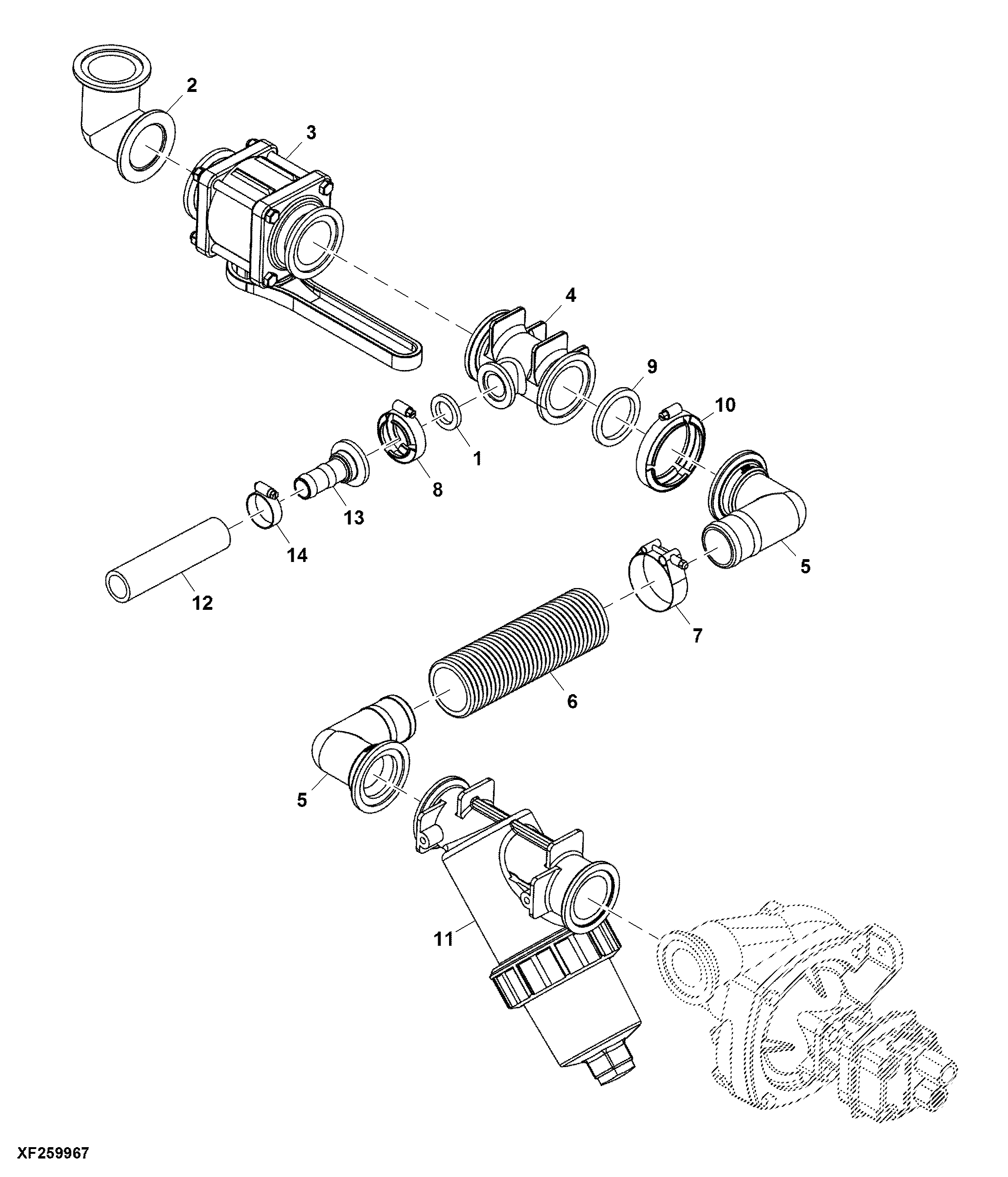 Strainer, Tank-to-Pump Plumbing 1800/2400 GAL