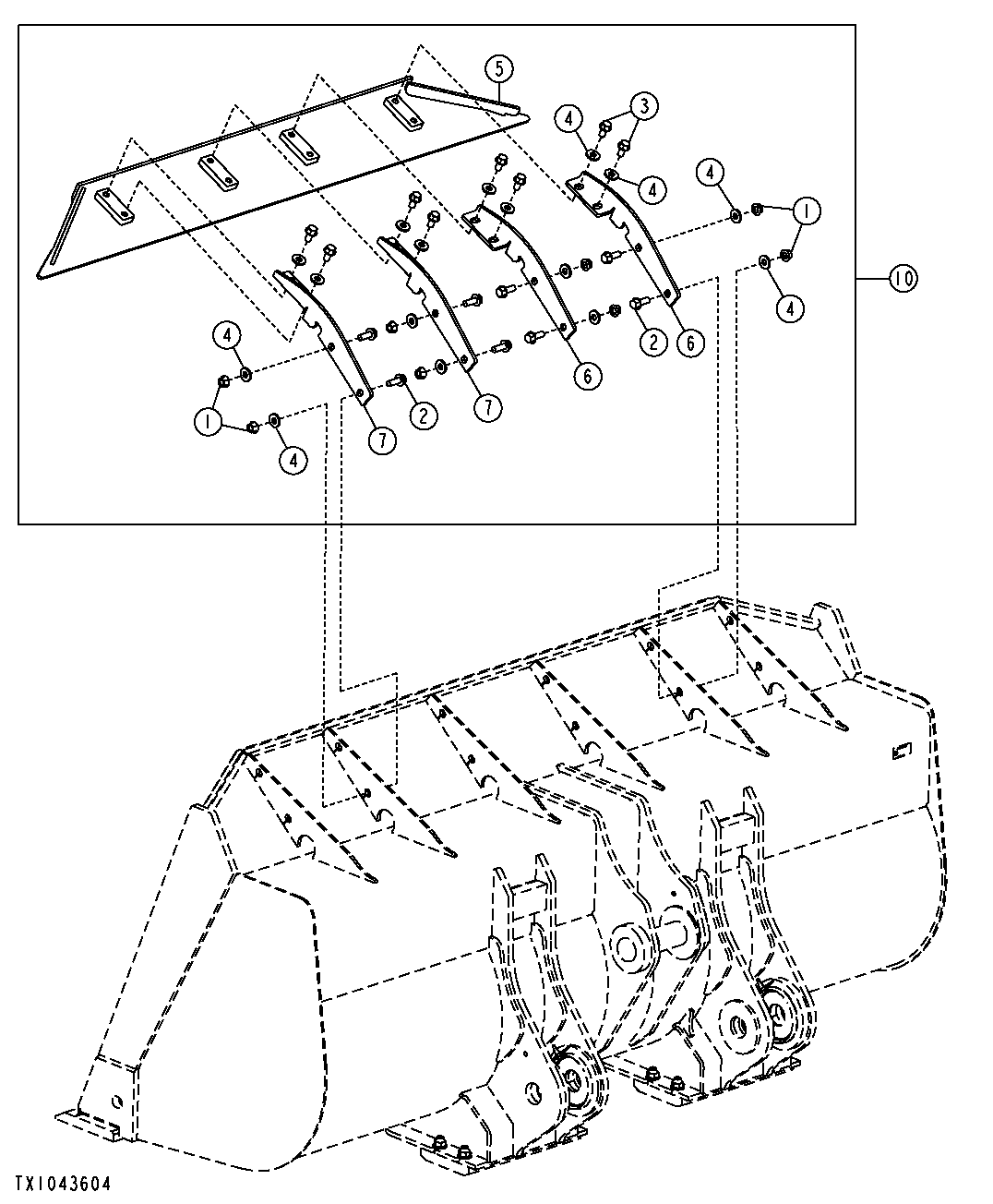 Auxiliary Spillguard Kit for 5.75-6.75 yd³ Buckets