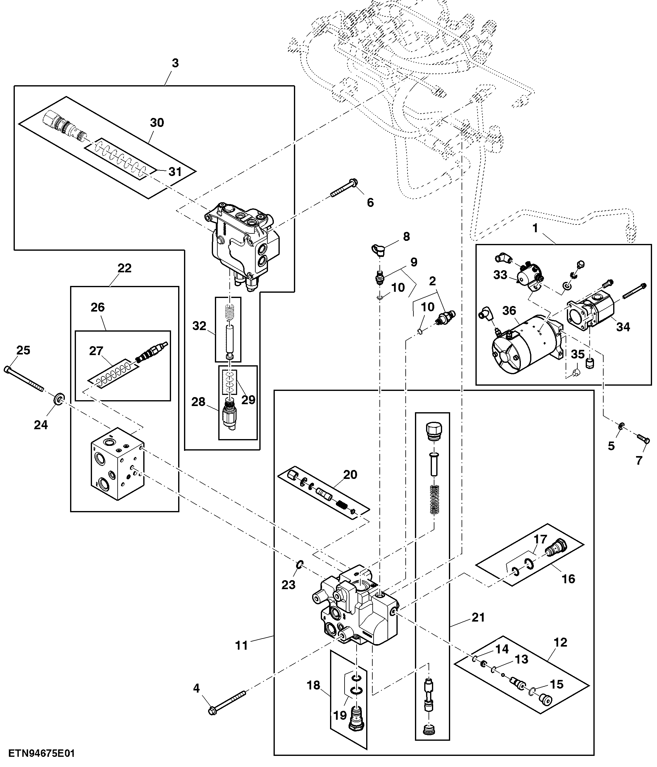 Steering Control Valve, W/ AutoTrac™ and Back Up Pump ( - 804100)