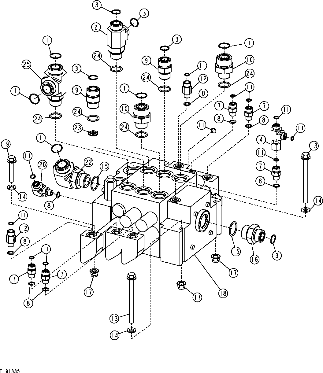 Three Spool Loader Control Valve (568718 - )