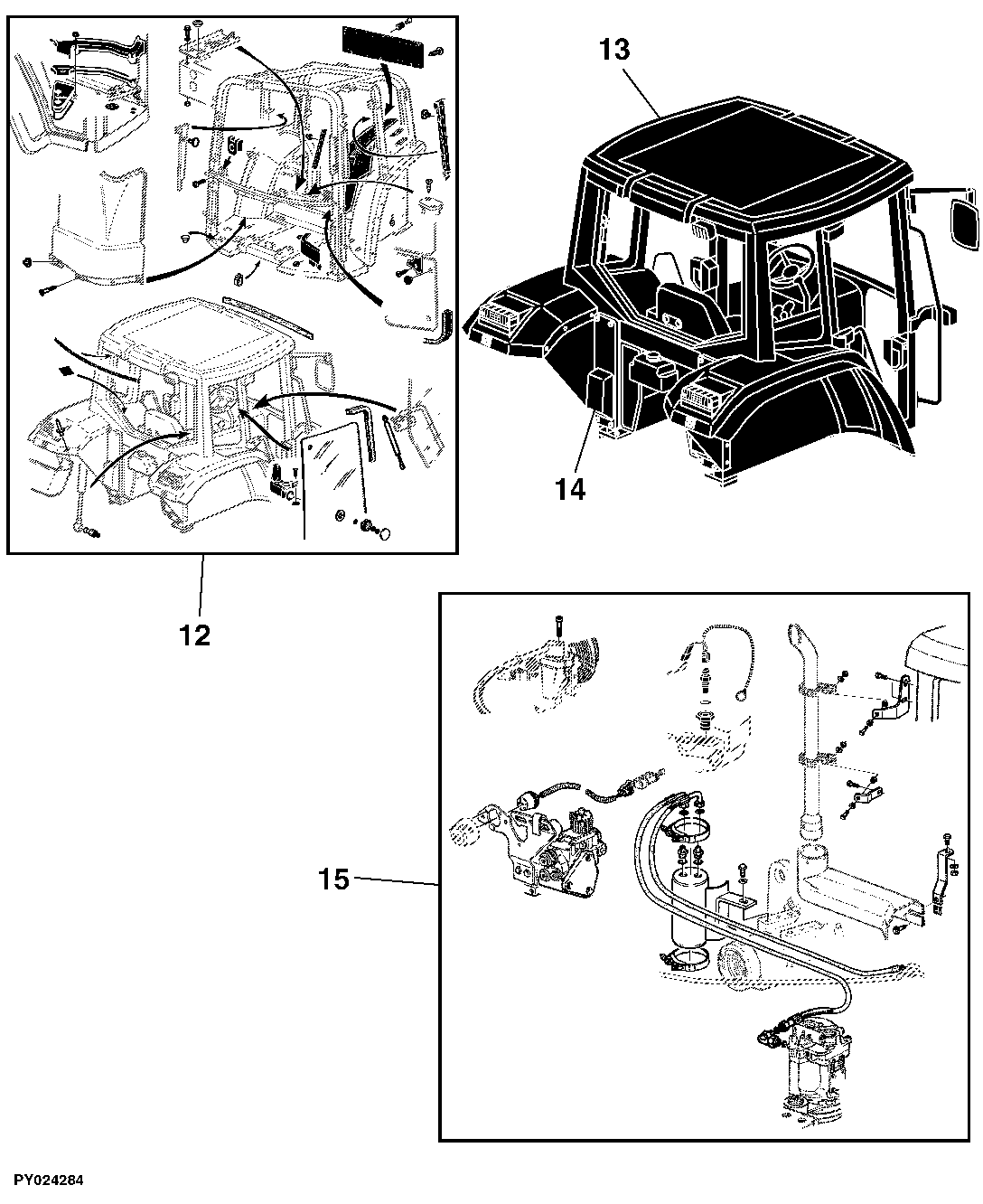 91 OPERATOR'S CAB, BASIC, HEATING, AIR CONDITIONING