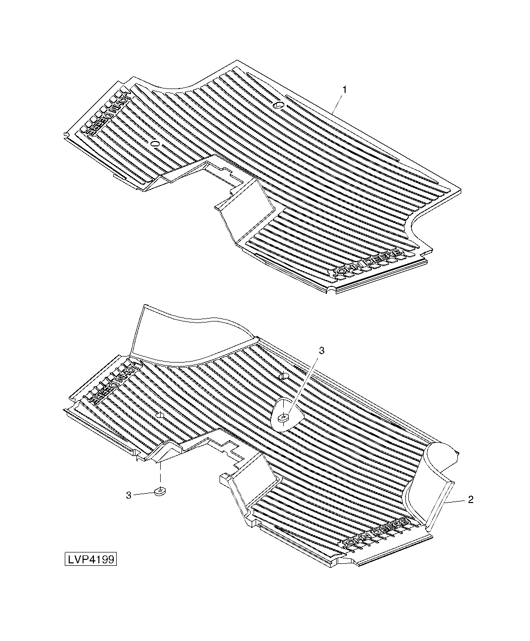 FLOOR MAT (WITH CAB/ISOLATED OPEN OPERATOR STATION)