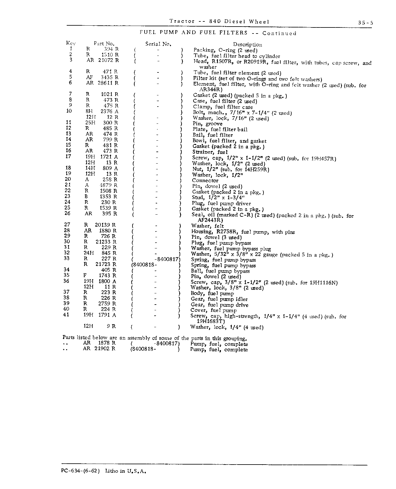 Fuel System (Continued)
