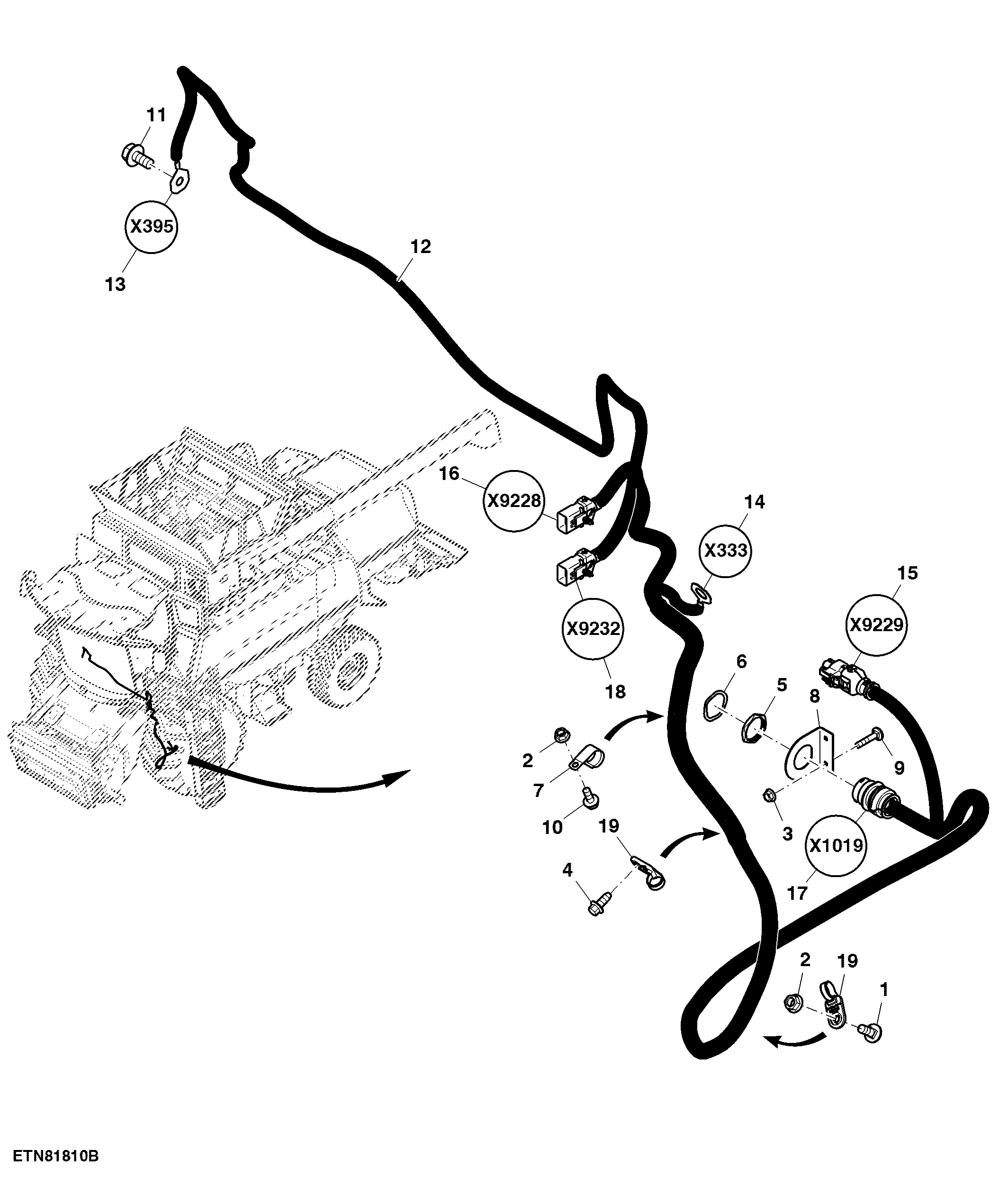 Wiring Harness, Push Button Shift Transmission