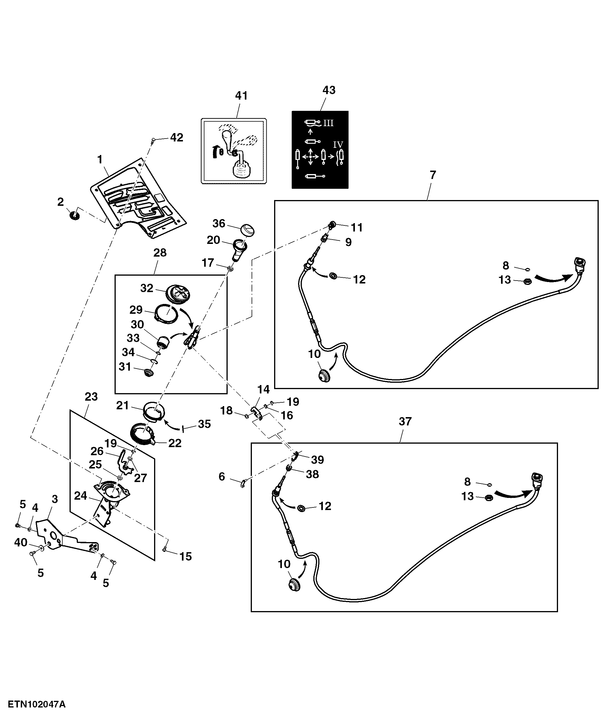 Multi Function Lever, Mechanical SCV, W/ PowrReverser™, W/ 4-Ranges, W/ Cab