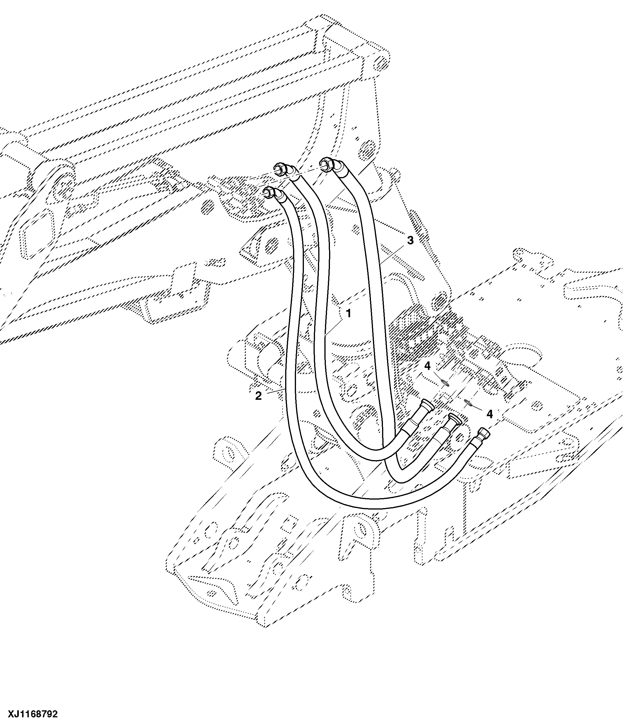 Hose Kit, Harvester Head
