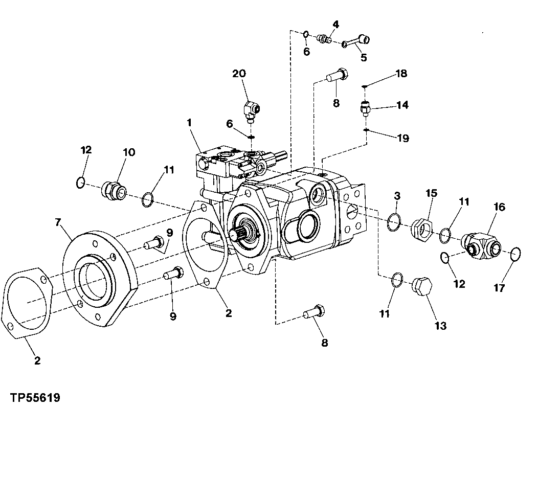 Hydraulic Pump (Steering and Loader) ( - 568957)