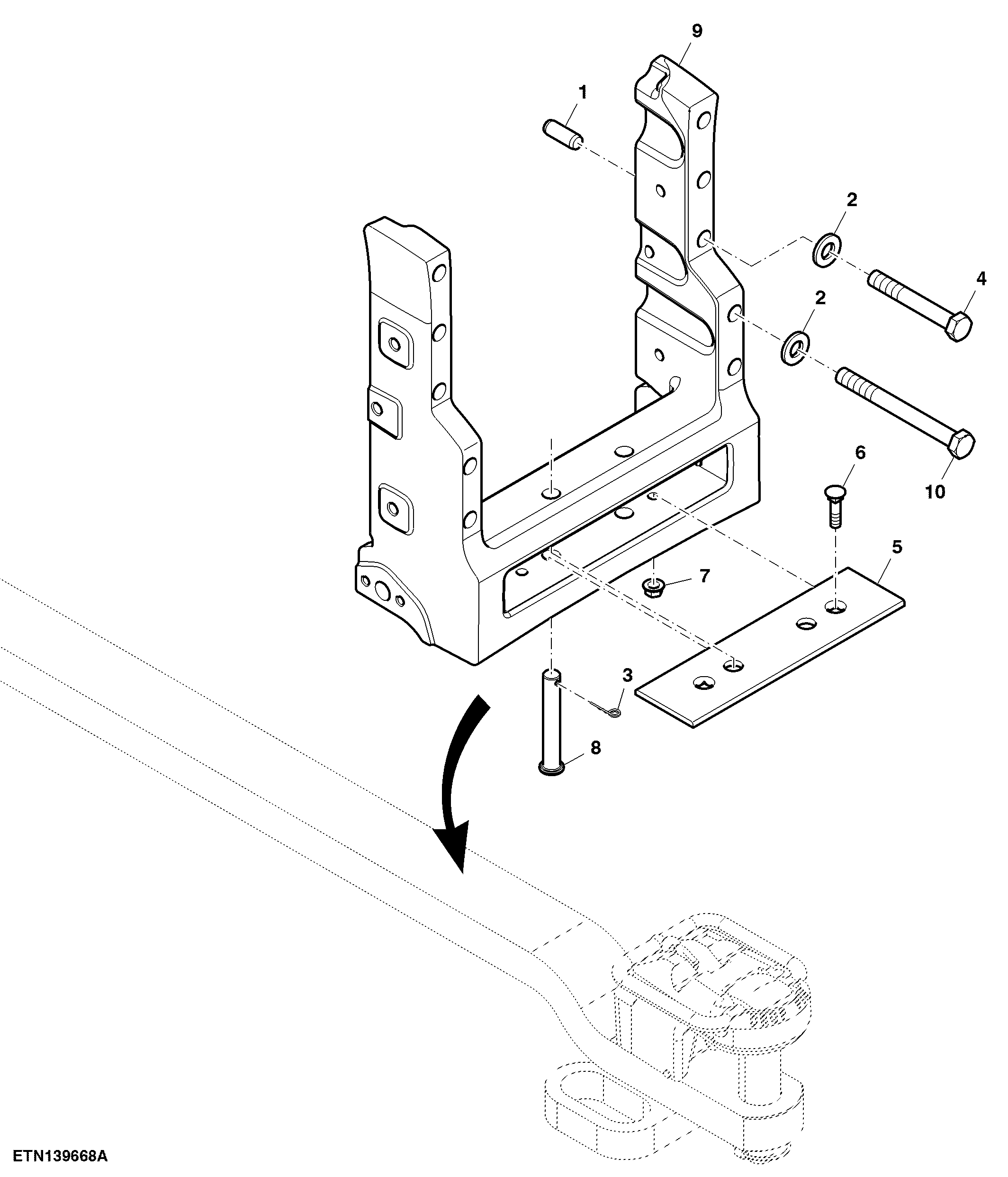 Mounting Parts, Drawbar, Category IV, Heavy Duty