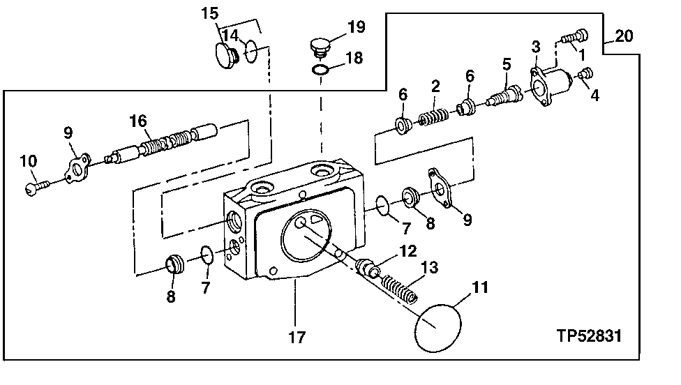 Backhoe Valve (Extendible Dipperstick/Auxiliary Section)