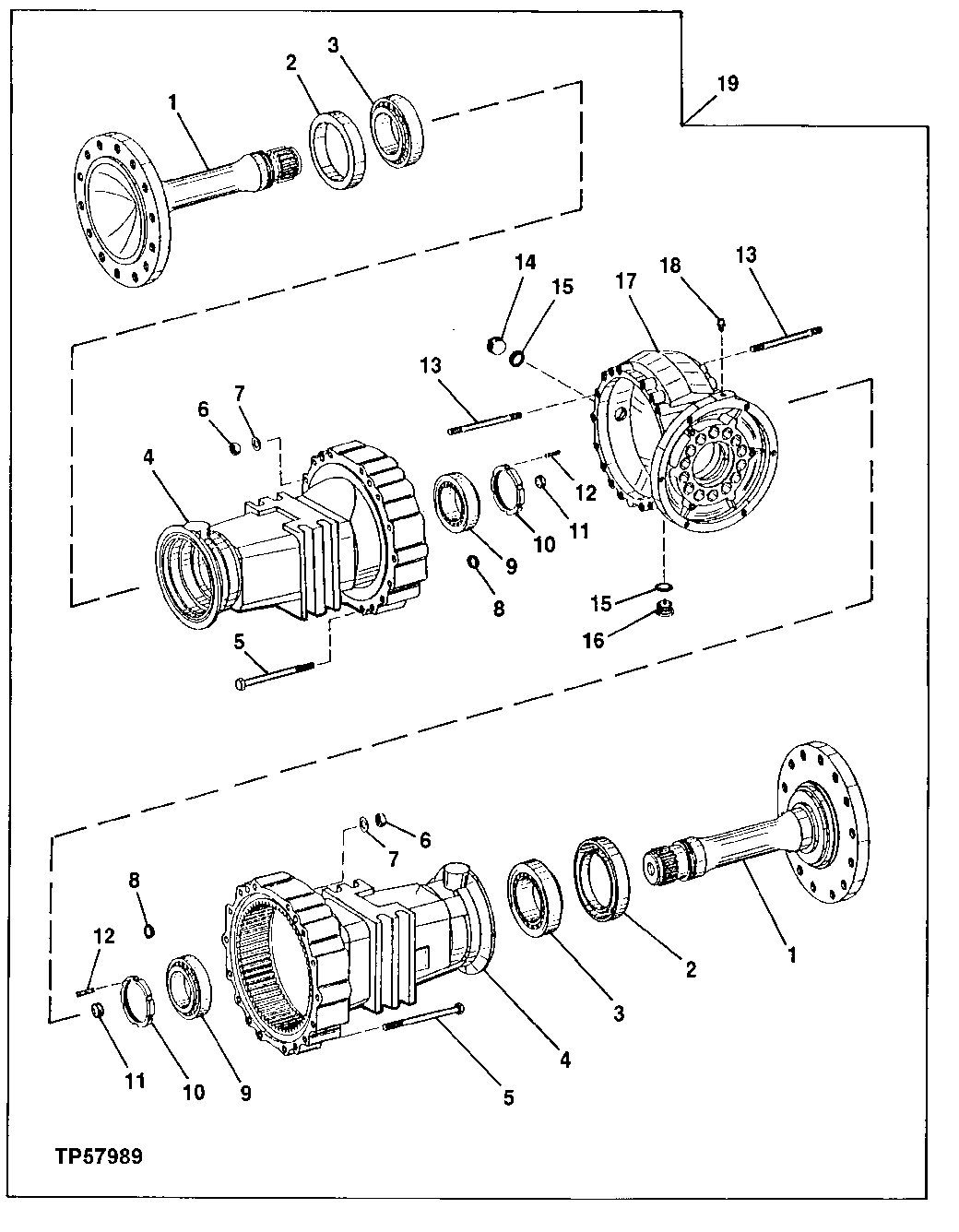 Differential Housing, Axle Housing and Shaft
