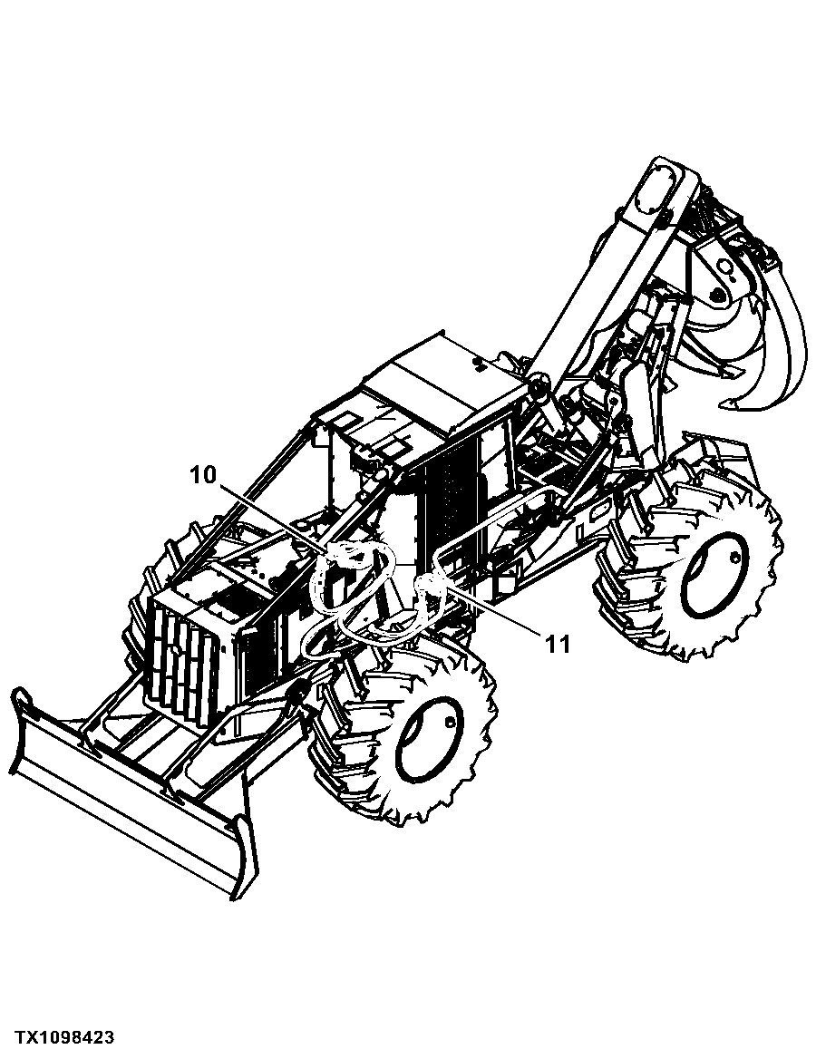 748HTJ Timberjack Cable and Grapple Skidder (PIN: 1DW748HT_ _C630436 - C666892) (PIN: 1DW748HT_ _D630436 - D666892)