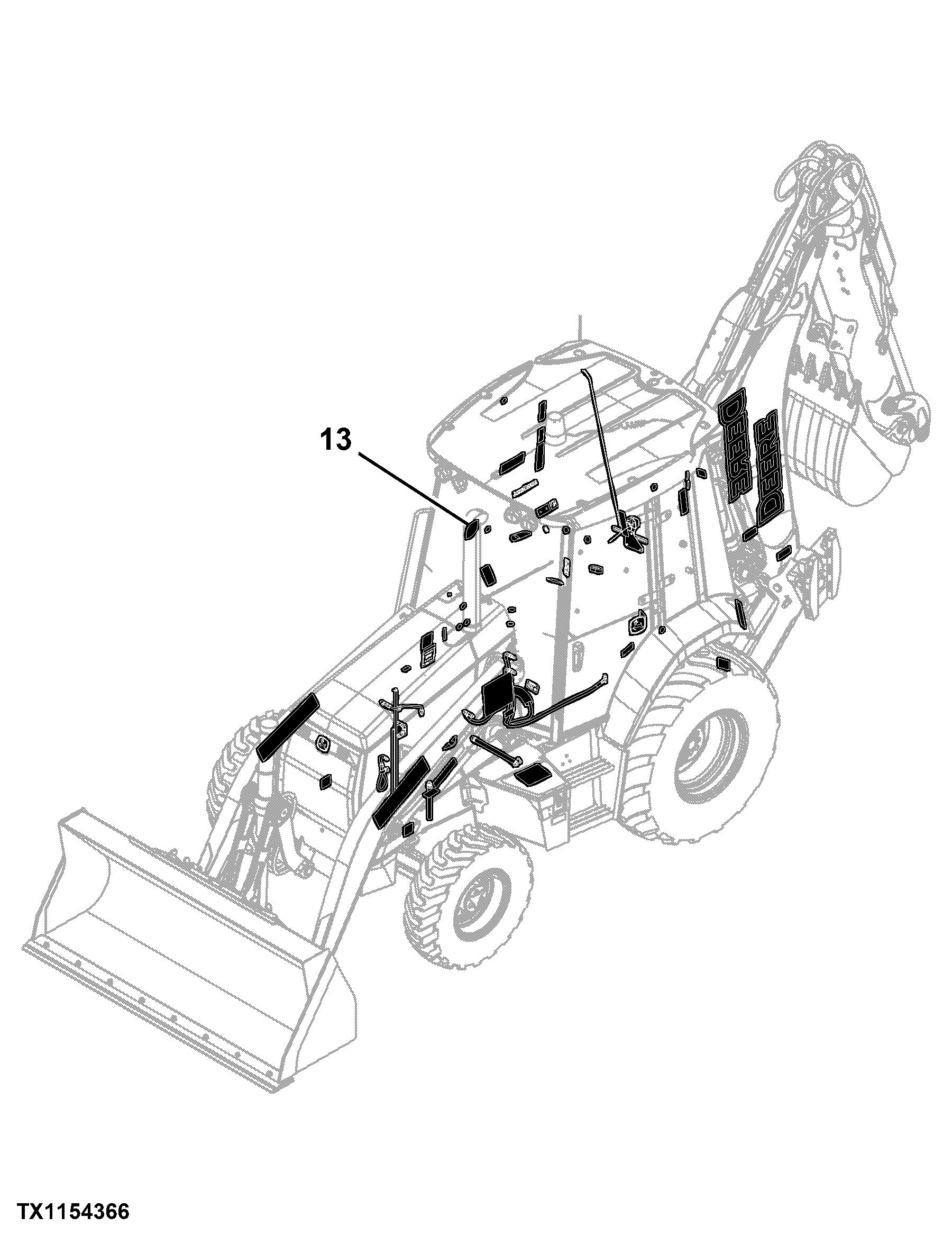 410K TC (TMC) Backhoe Loader (Engine 4045HT063, 4045HT073)(PIN: 1T0410TK_ _E219607 - E268557)