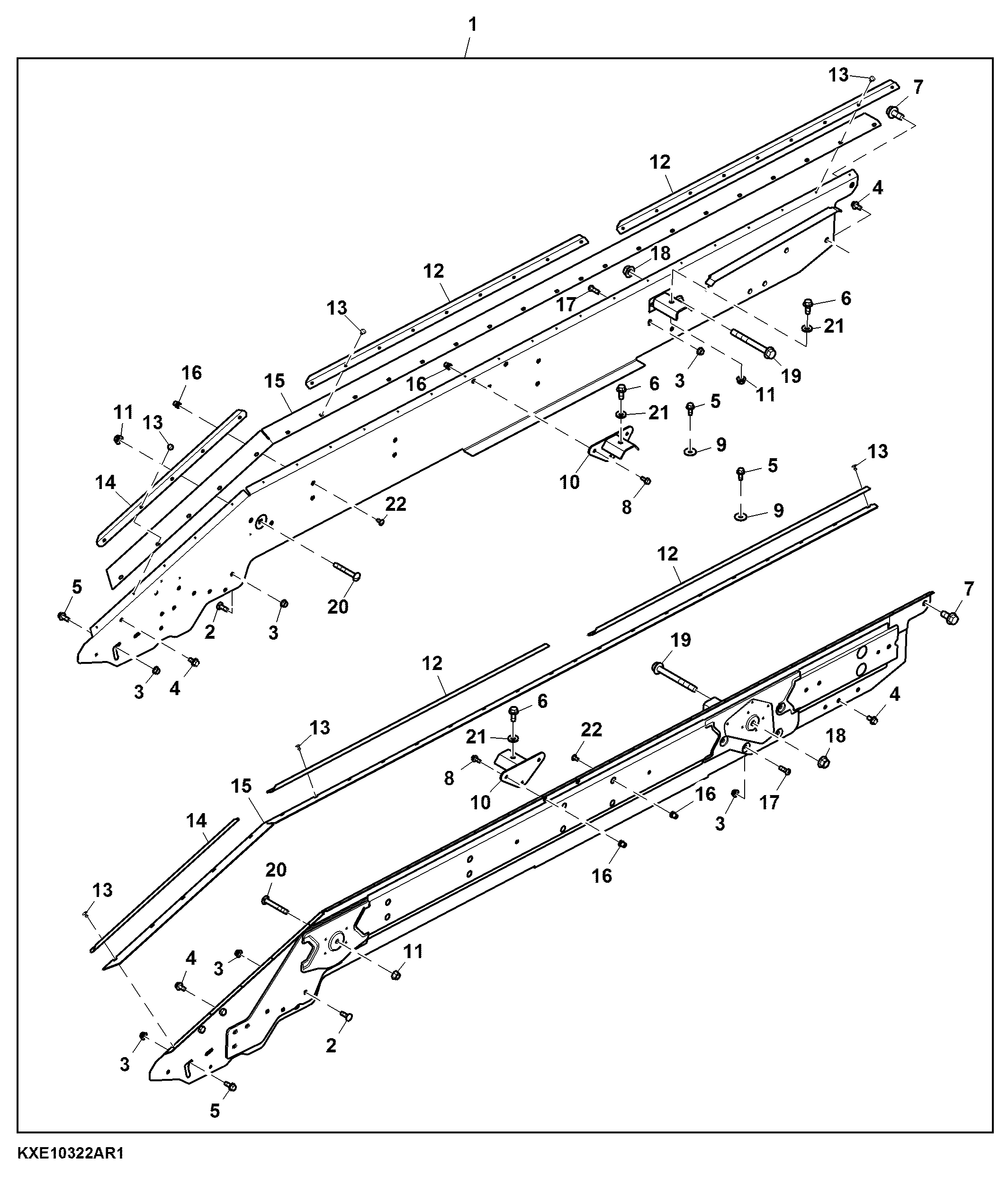 Shoe Kit Assembly, Chaffer Frame, Dyna Flow 3