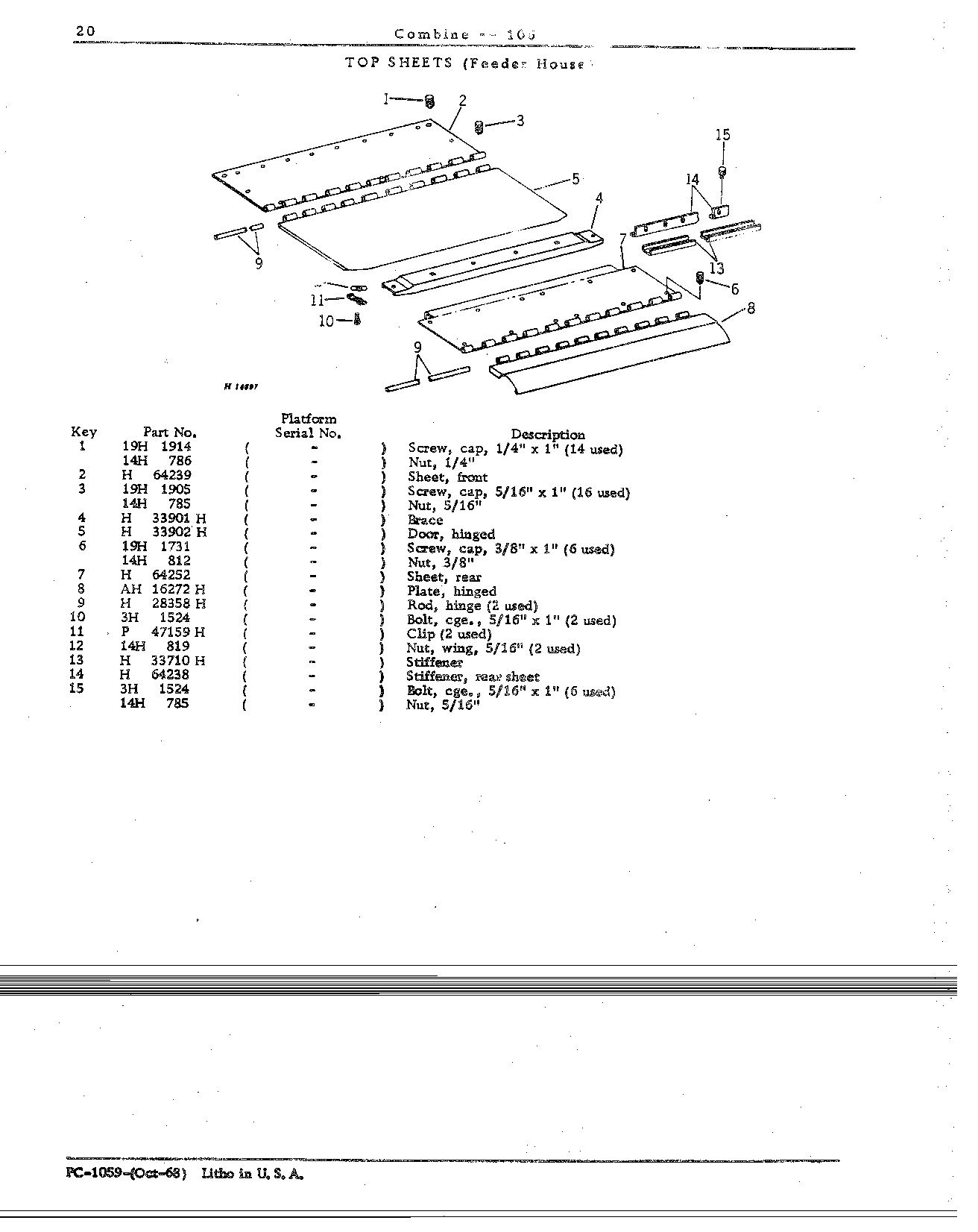 Cutting Platform and Feeder House (Continued)