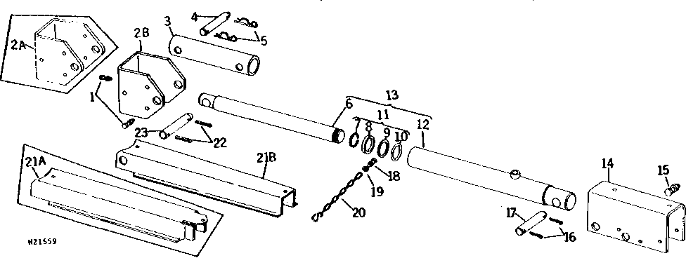 PLATFORM LIFT CYLINDER, BRACKETS, AND SAFETY STOP