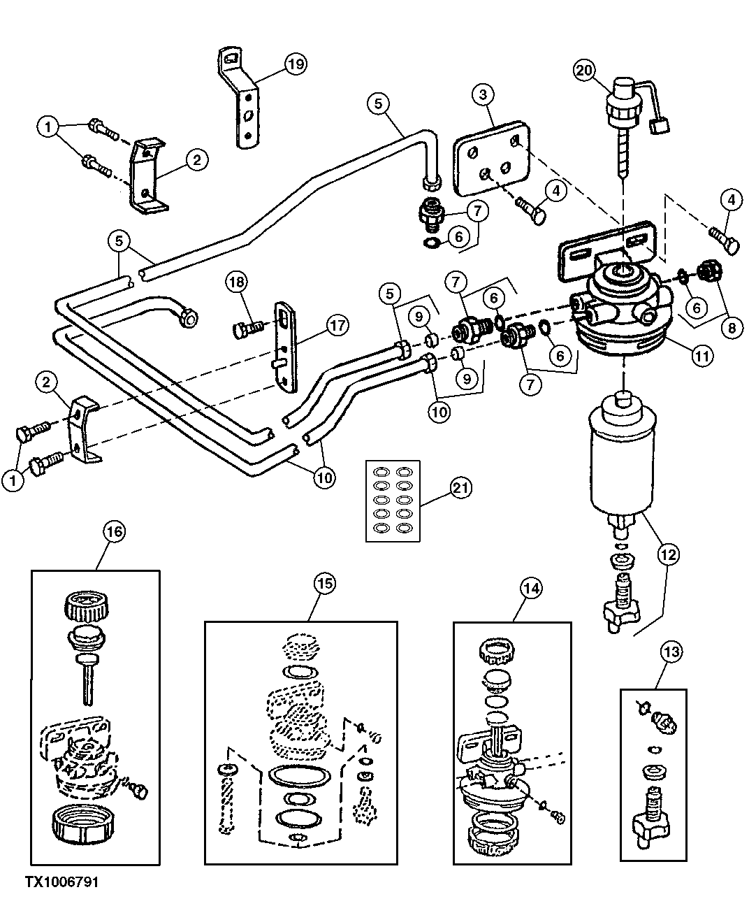 FINAL FUEL FILTER FUEL LINES,ELEMENT AND SERVICE KITS (895936 - )