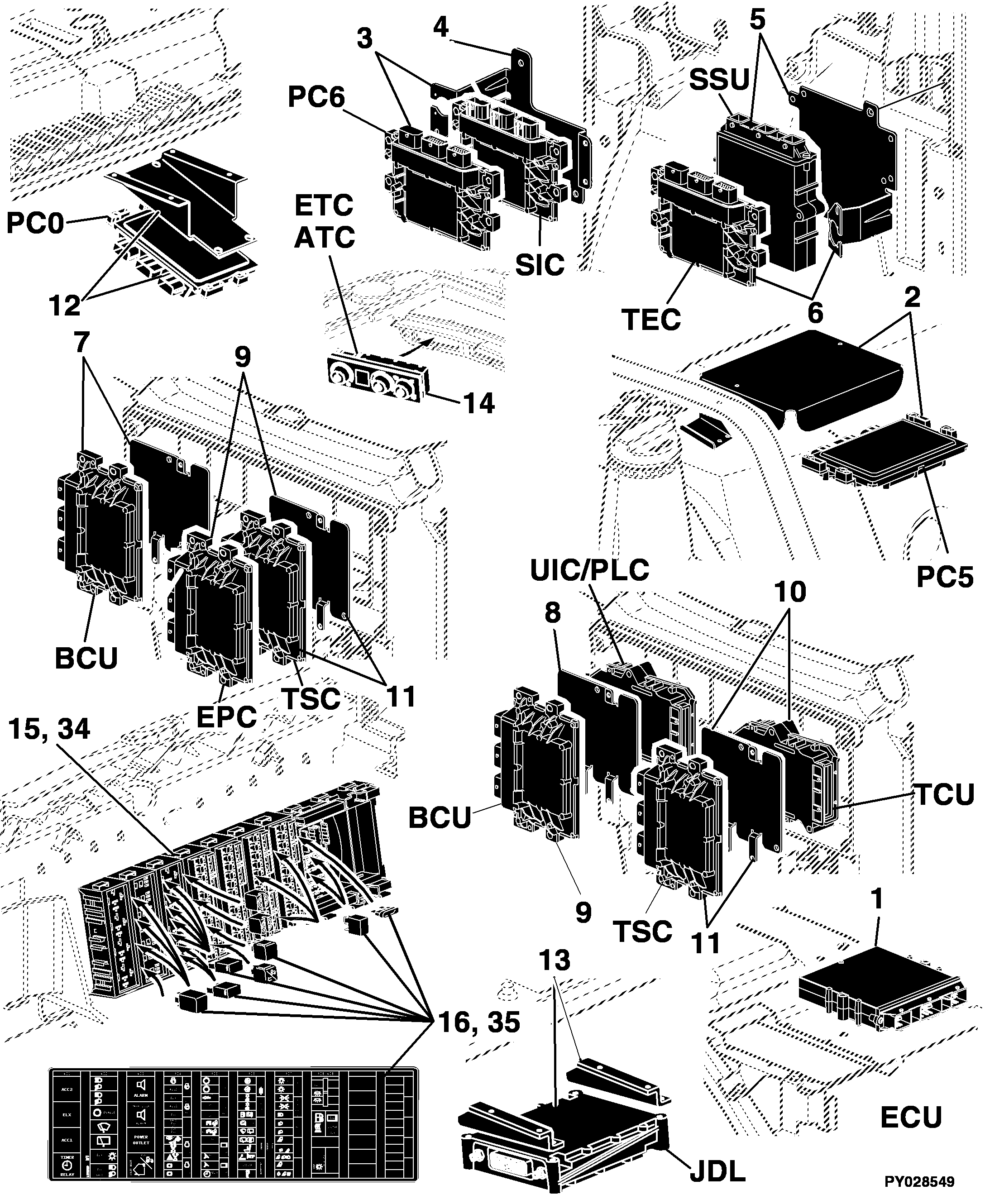 43 Electrical Components / Control Units and Miscellaneous Small Parts