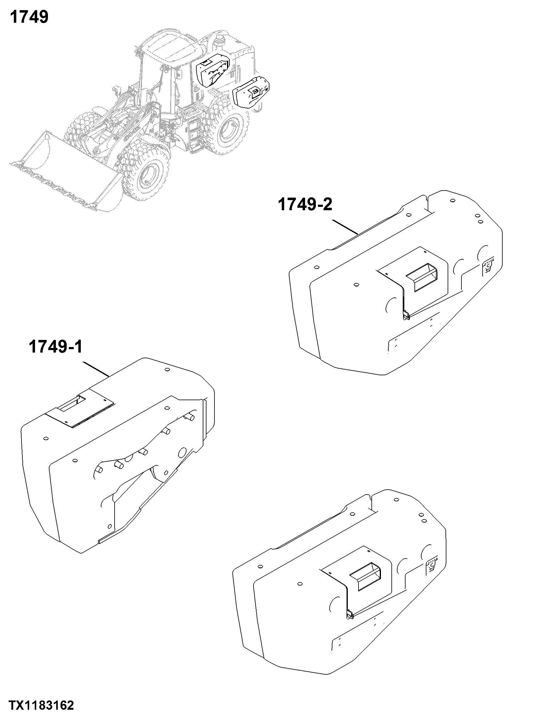 1749 Chassis Weights