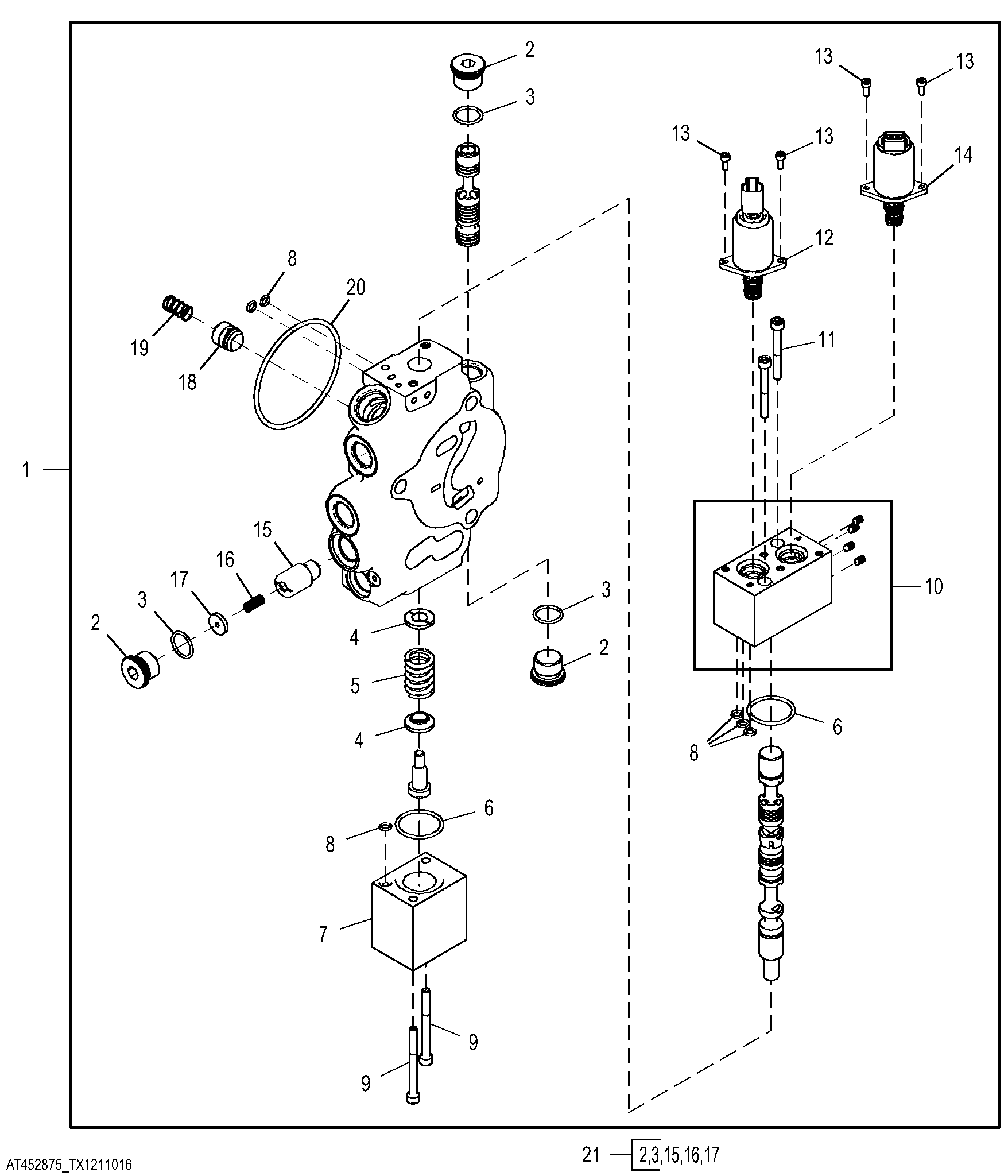 Backhoe Extension Section, Electrohydraulic