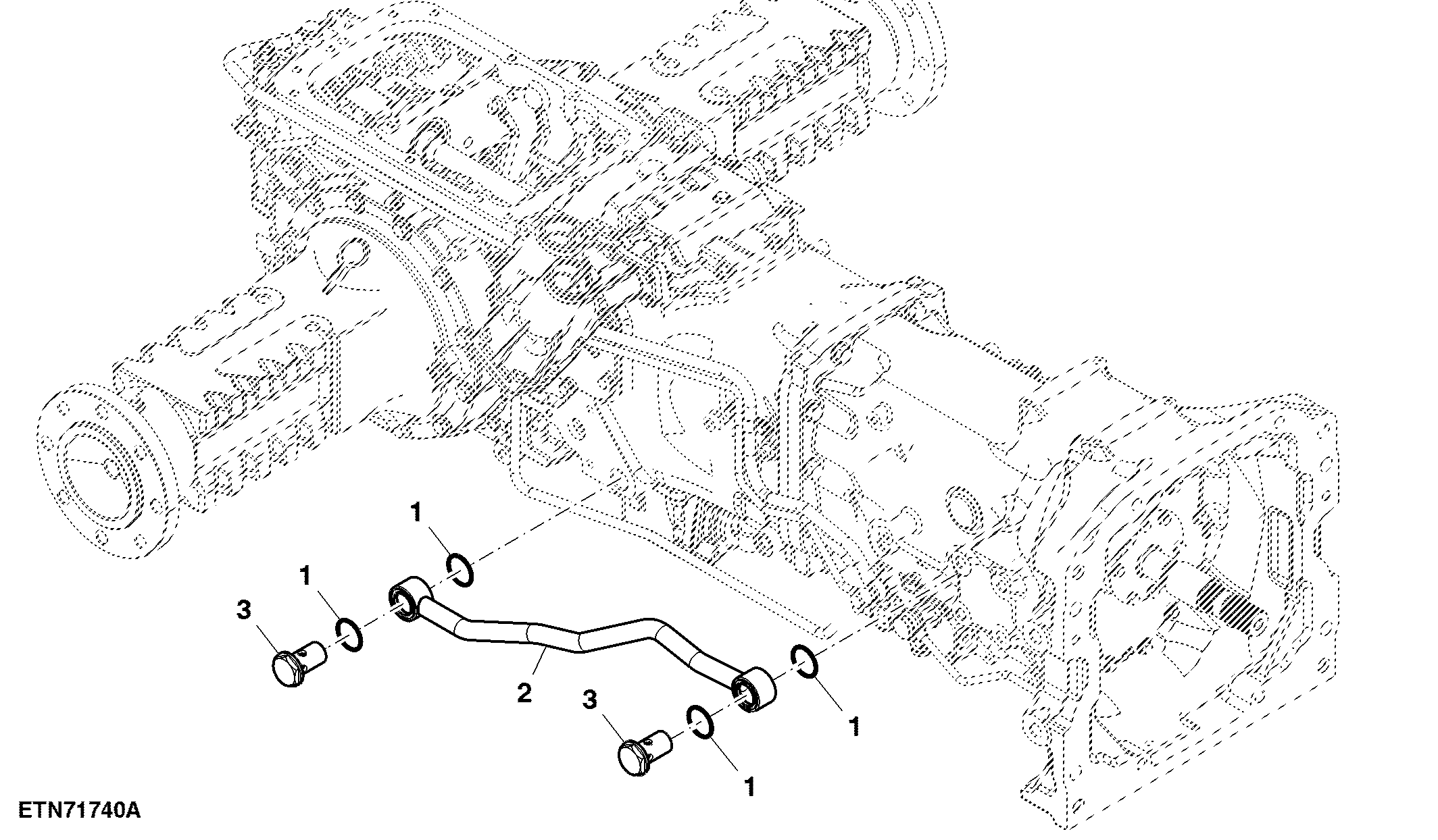 Hydraulic Suction Oil Line, PowrReverser™ Plus