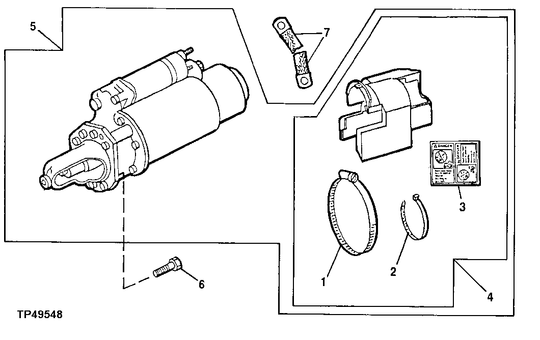 STARTING MOTOR (24V) (ESN -716979) ( - 716979)