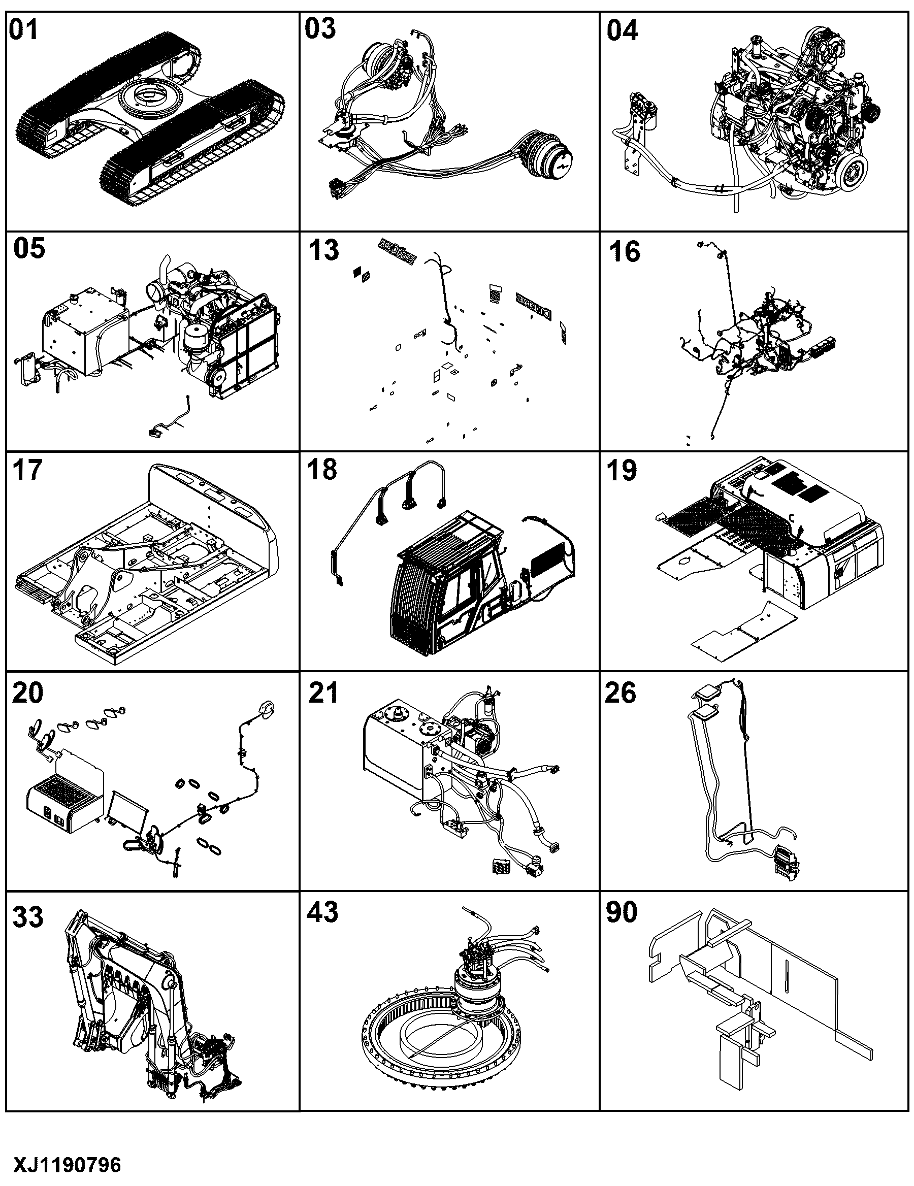 E300LC Excavator (PIN: 1YNE30AL_ _C600002- )(PIN:1YNE30AL_ _D600014- )(Engine: 6068HXU01, 6068HT087)