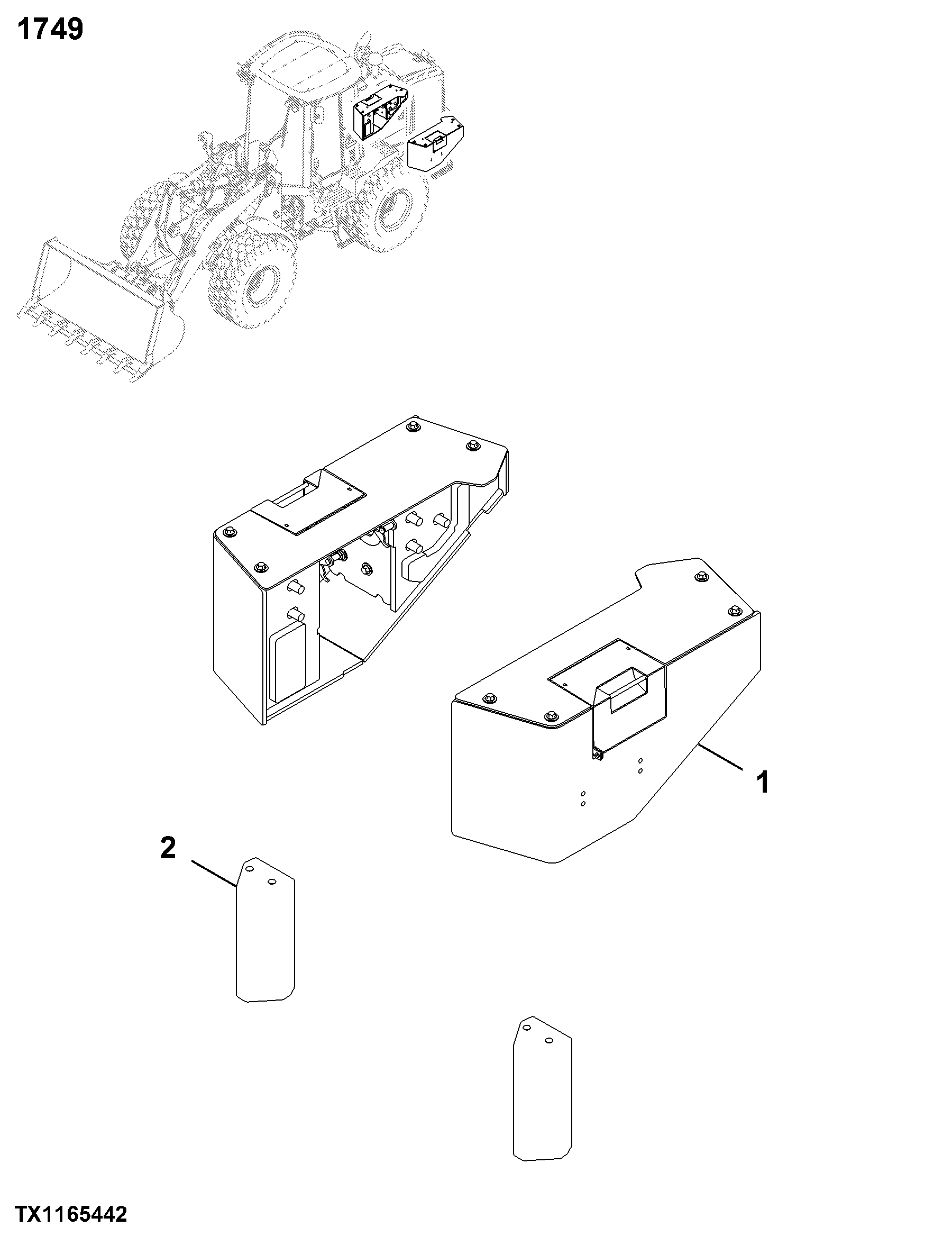 1749 Chassis Weights