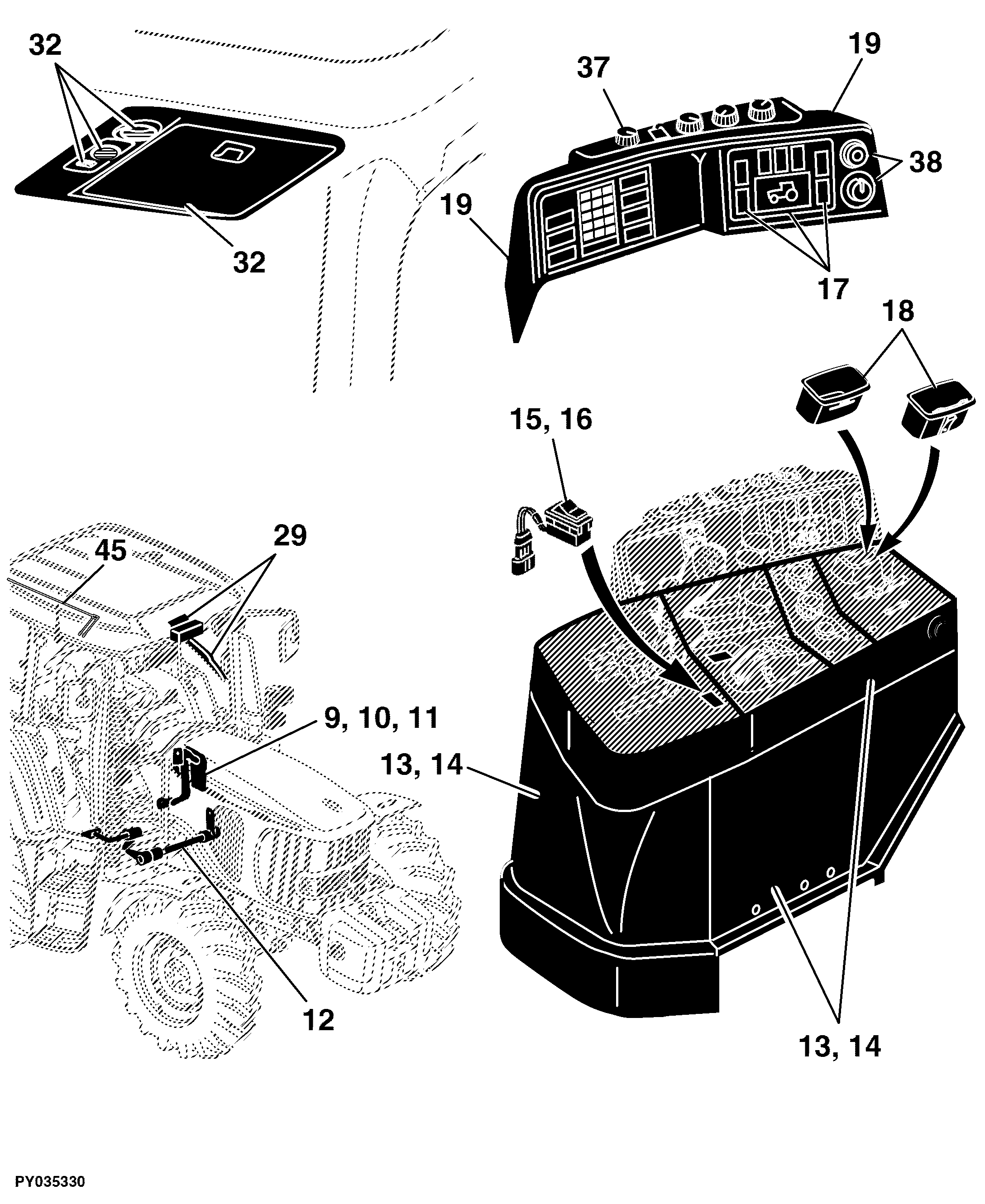 93 Operators Station, Controls And Accessories