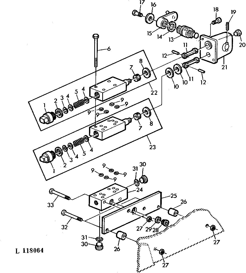 SELECTIVE CONTROL VALVE (SPOOL TYPE) WITH TWO SCV (POPPET TYPE) SGB