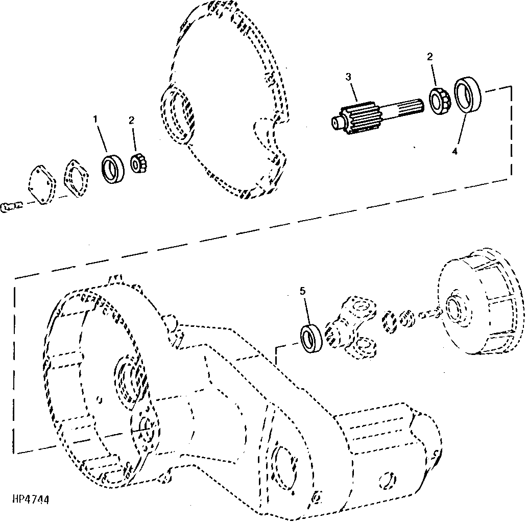 Final Drive Pinion And Bearings (Sidehill), Ring And Pinion