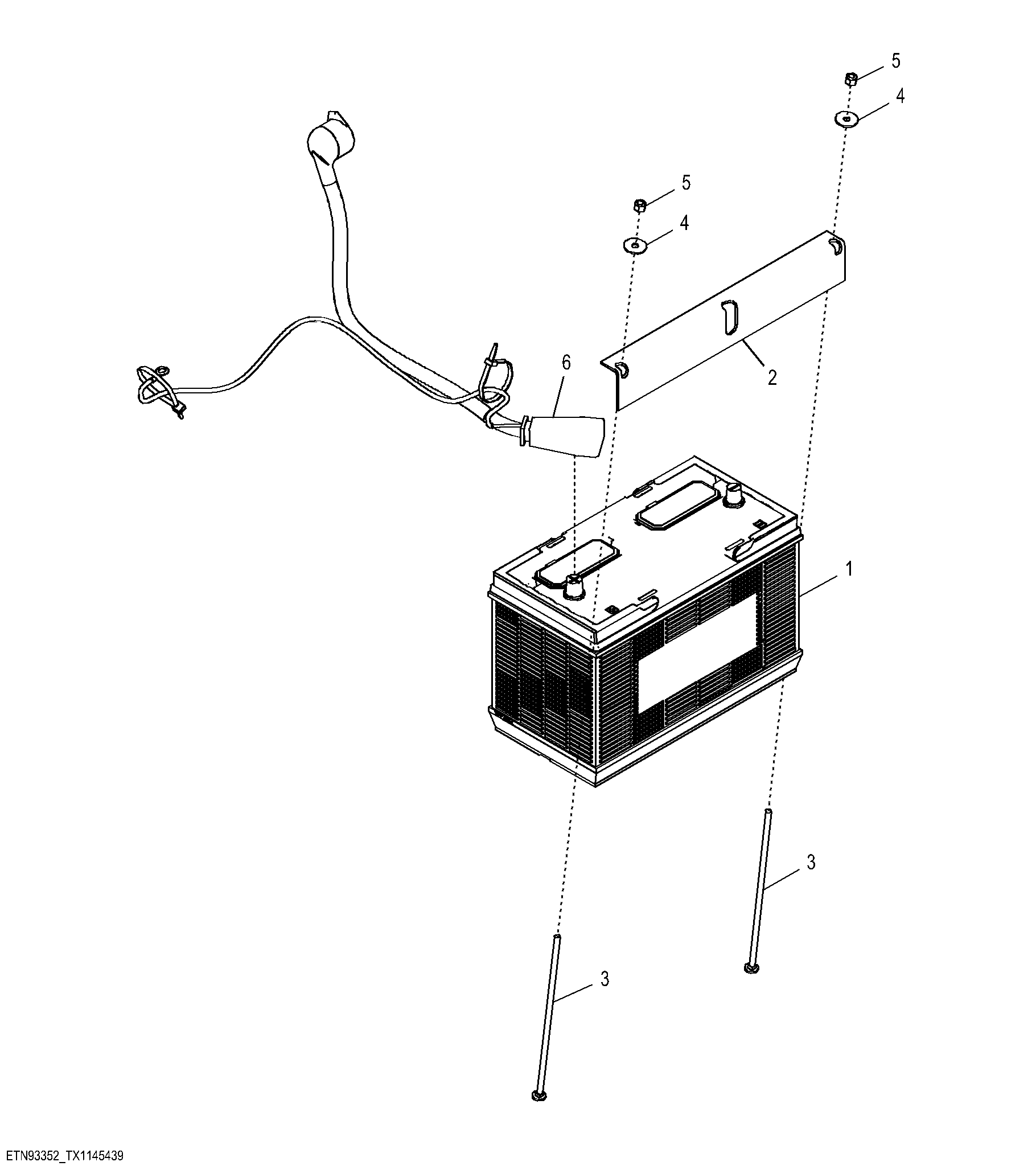 Single Battery (Engine 4045TT096-RE556068) ( - 000470)