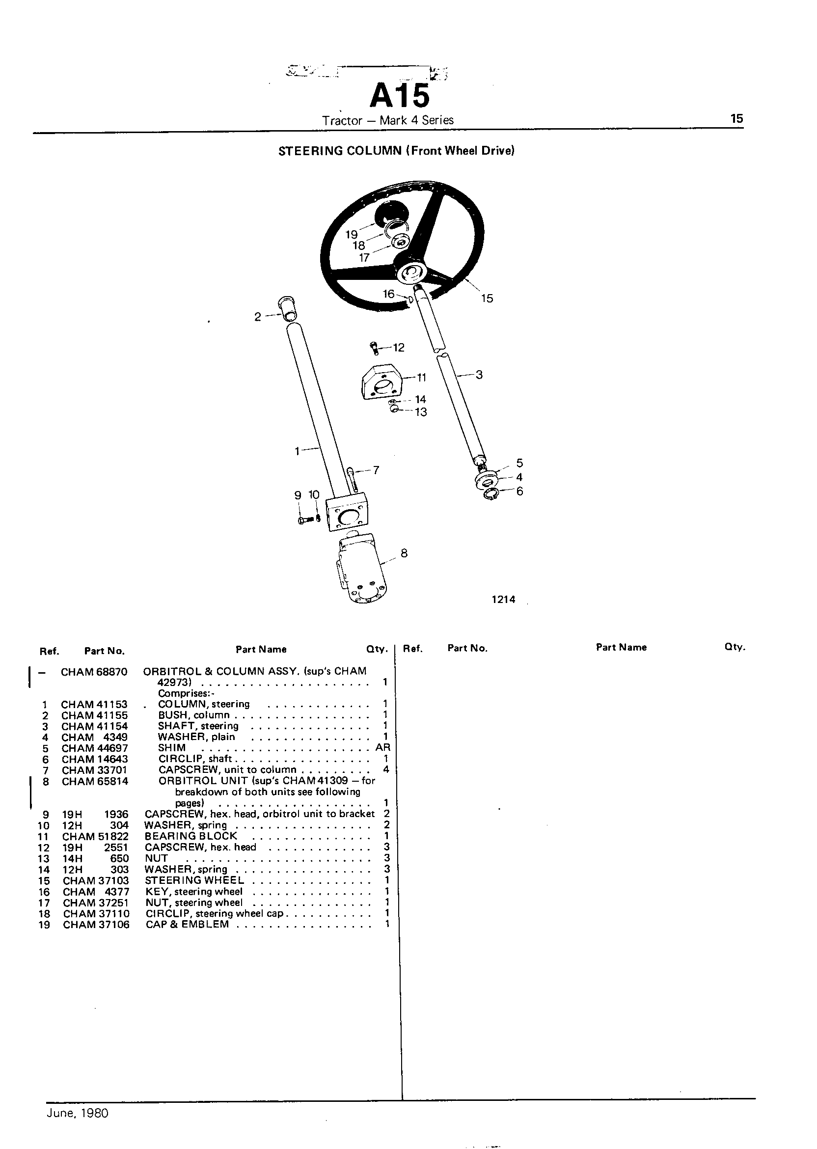 Steering Column (FWD)