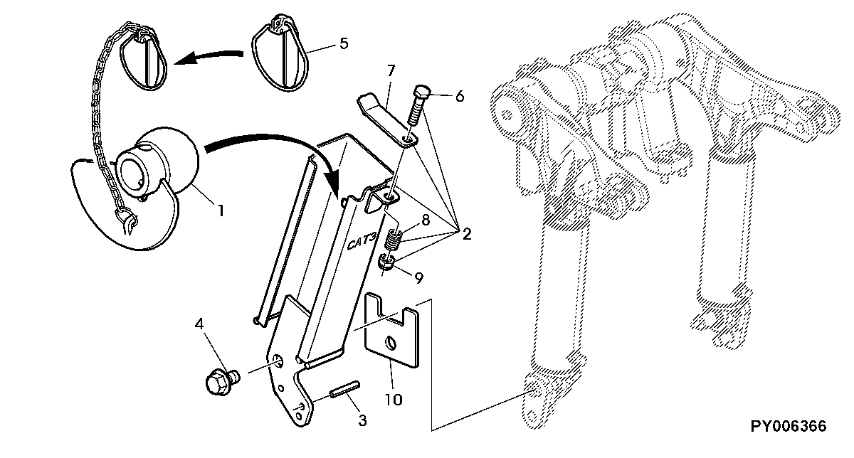 BALL JOINTS FOR QUICK TACH DRAFT LINKS / BALL HOLDER
