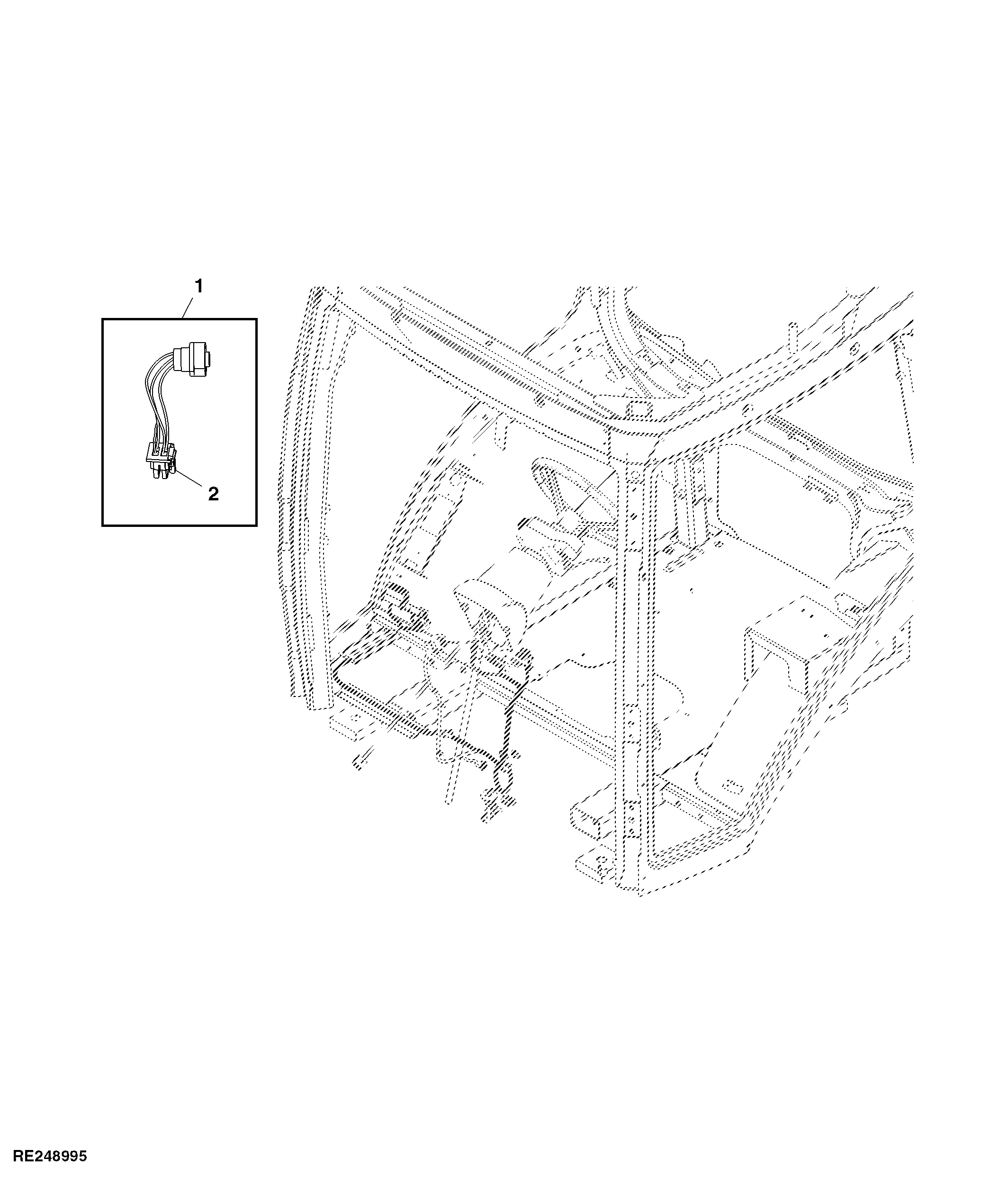 Wiring Harness, A-Post, ISO Connector