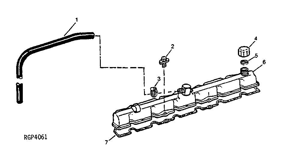 ROCKER ARM COVER AND ENGINE VENTILATOR OUTLET